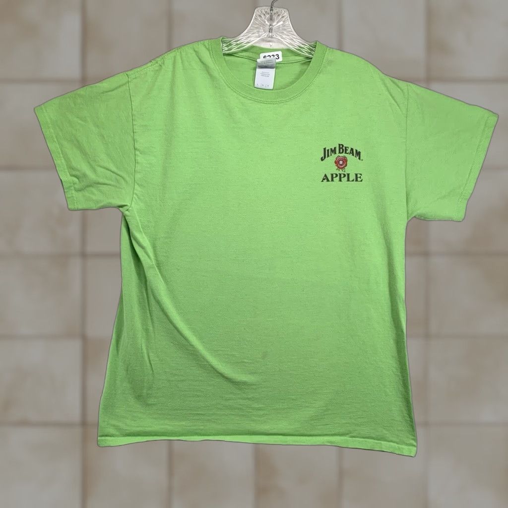 Gildan Gildan Jim Beam Graphic Print T-Shirt Unisex Adult Large Light Green Logo Tee Classic Whiskey Party Size US L / EU 52-54 / 3 - 1 Thumbnail