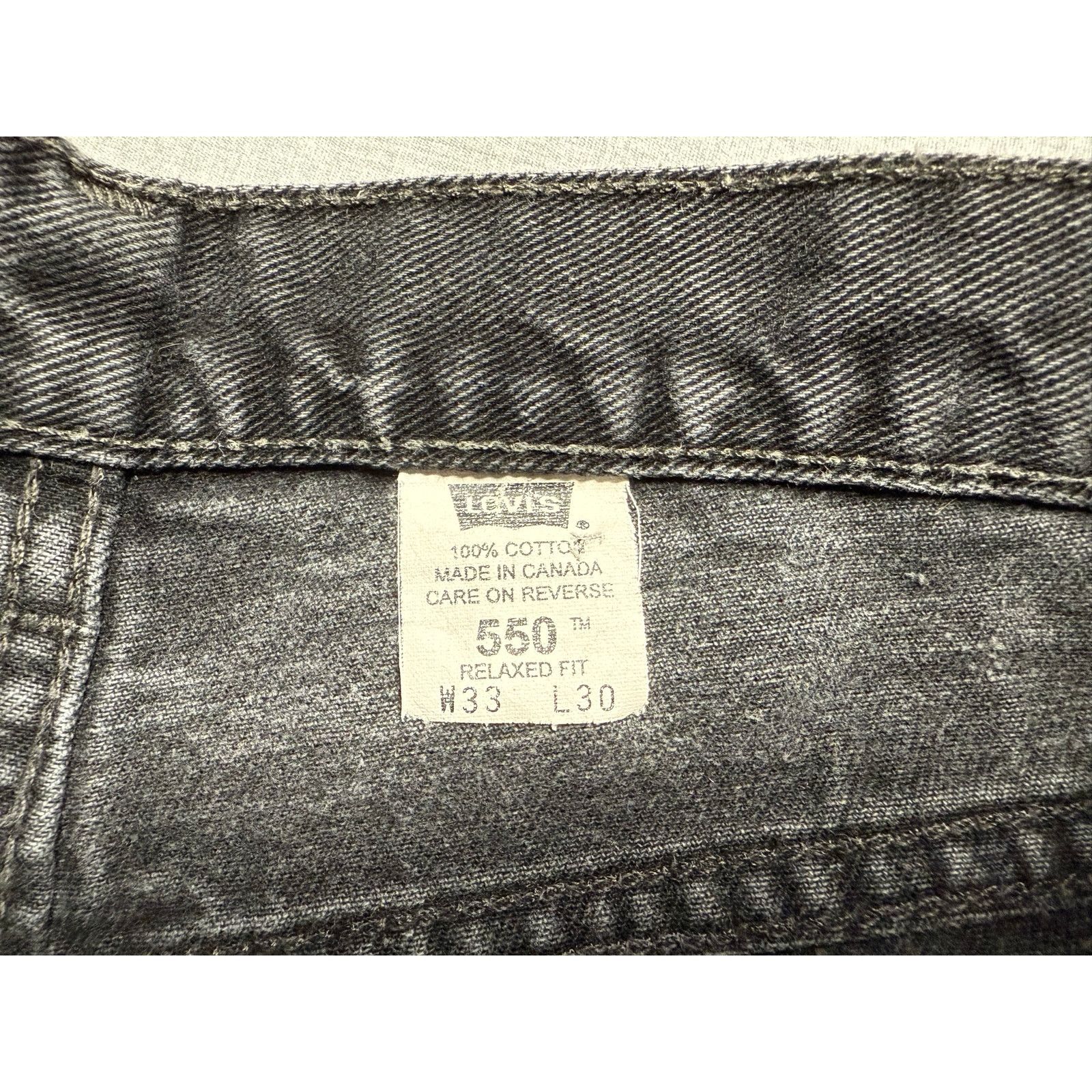 Levi's × Vintage Vintage 90s Levi’s 550 Relaxed Fit Baggy Leg Jeans 33x30 Size US 33 - 3 Thumbnail