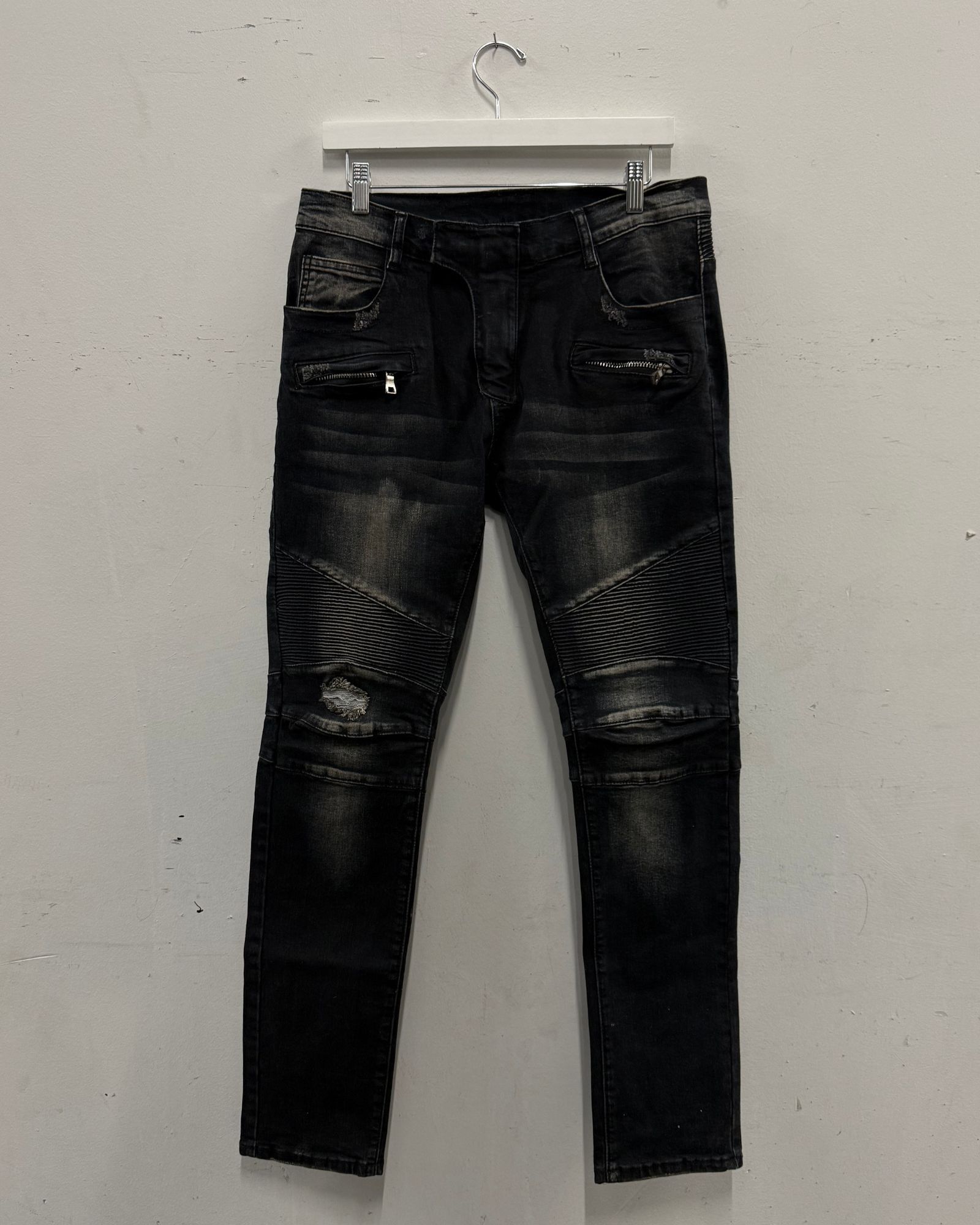 Balmain Balmain x Christophe Decarnin Japanese Denim Biker