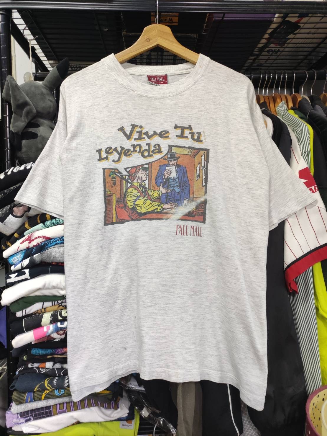 Vintage Vtg 90's Pall Mall (cigarette) Brand Promo USA T-Shirt Size US XL / EU 56 / 4 - 2 Thumbnail