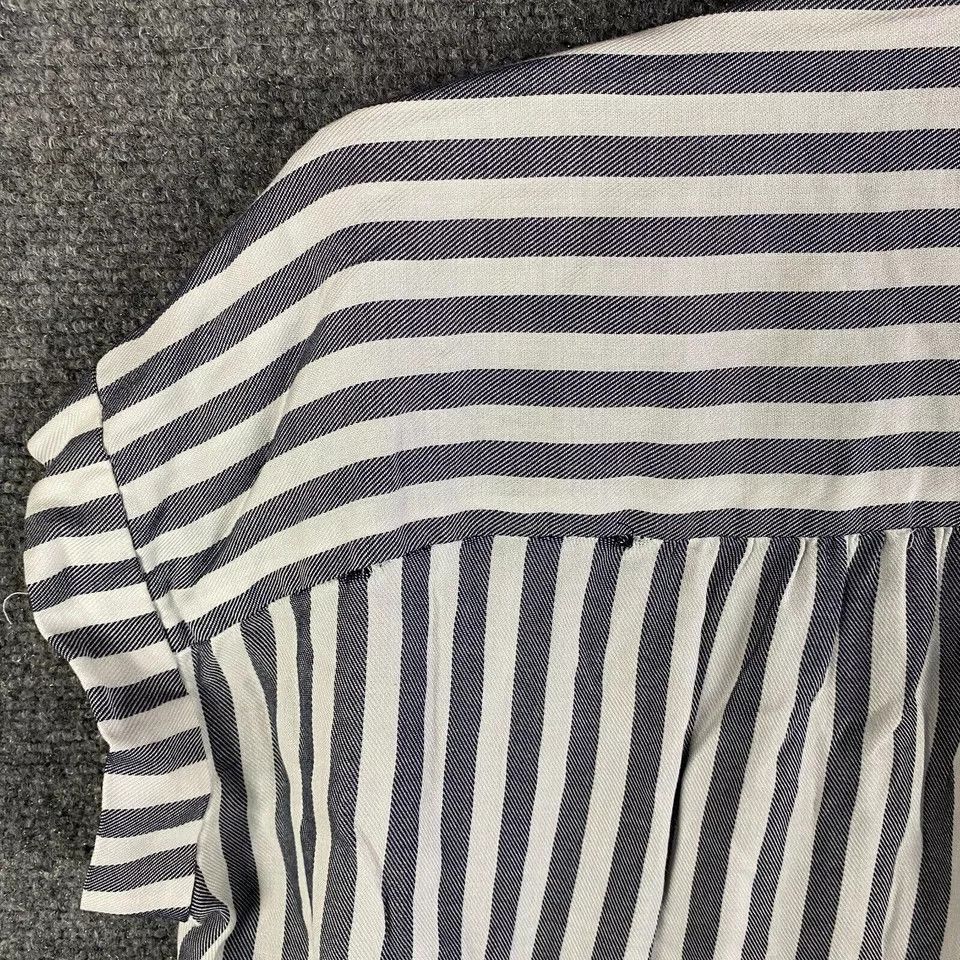 Madewell Madewell Button Up Top Women's XS Striped Half Sleeve Size XS / US 0-2 / IT 36-38 - 10 Thumbnail