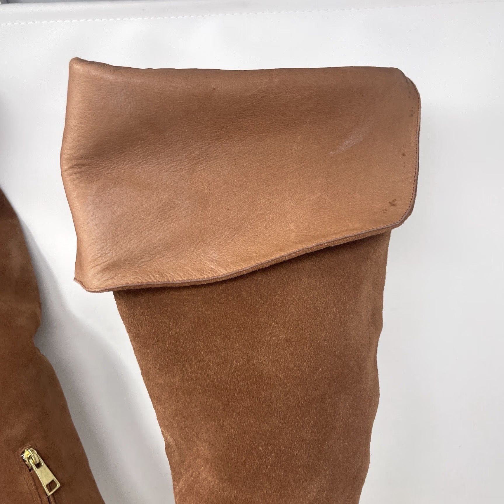 Joie VINTAGE Joie Leather Knee High Boots Womens 7 Brown 90s Cottagecore Boho Fall Spring Winter Size US 7 / IT 37 - 3 Thumbnail