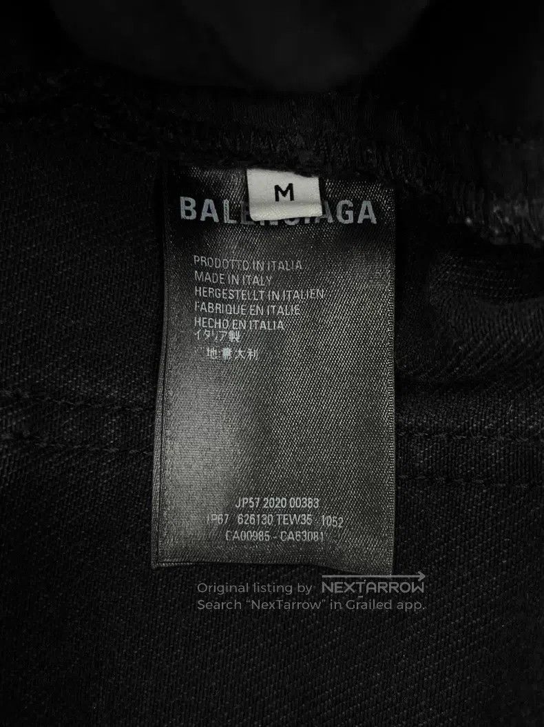 Balenciaga Balenciaga size M Logo Printed Casual Denim Pants Size US 27 - 5 Thumbnail