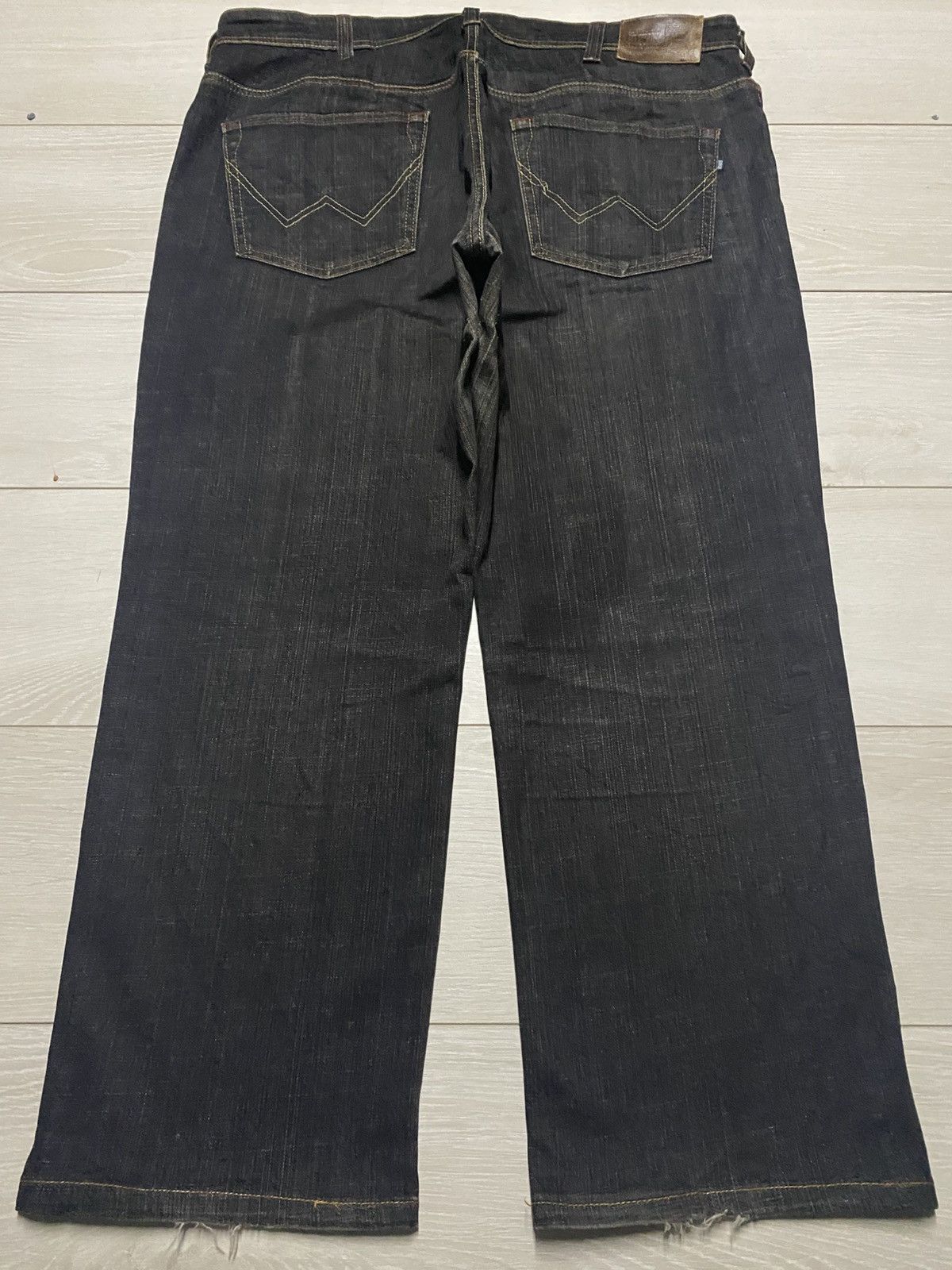 Edwin Vintage Edwin 404 International Basic Black Denim Baggy Jean Size US 39 - 2 Thumbnail