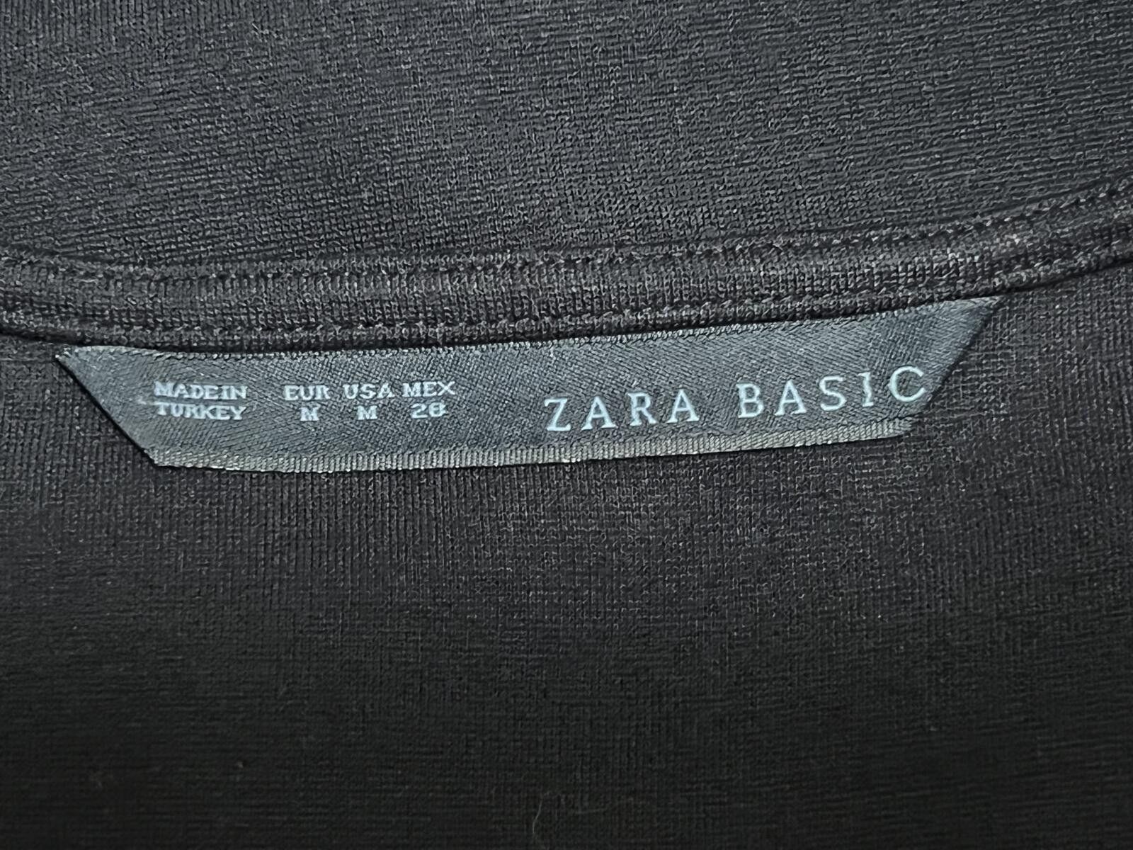 Other Zara Basic Navy Fit & Flare Bow Dress - Medium Size M / US 6-8 / IT 42-44 - 8 Thumbnail