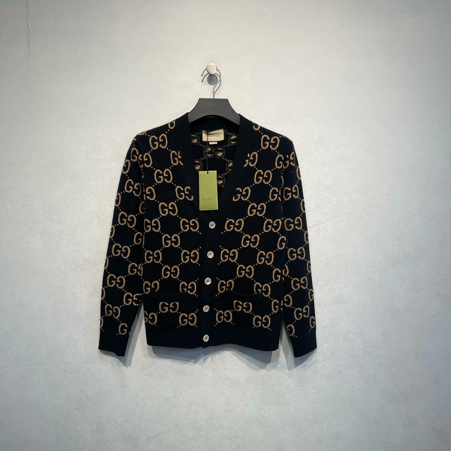 Gucci Gucci GG Monogram Wool Cardigan Size M Size US M / EU 48-50 / 2 - 1 Thumbnail