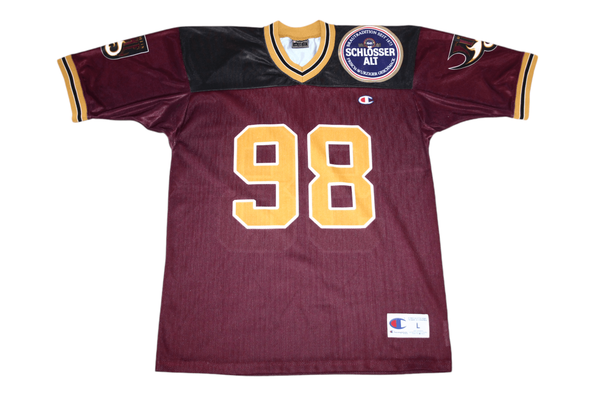 Champion RARE 00's Rhein Fire NFL European League of Football Jersey Size US L / EU 52-54 / 3 - 1 Thumbnail