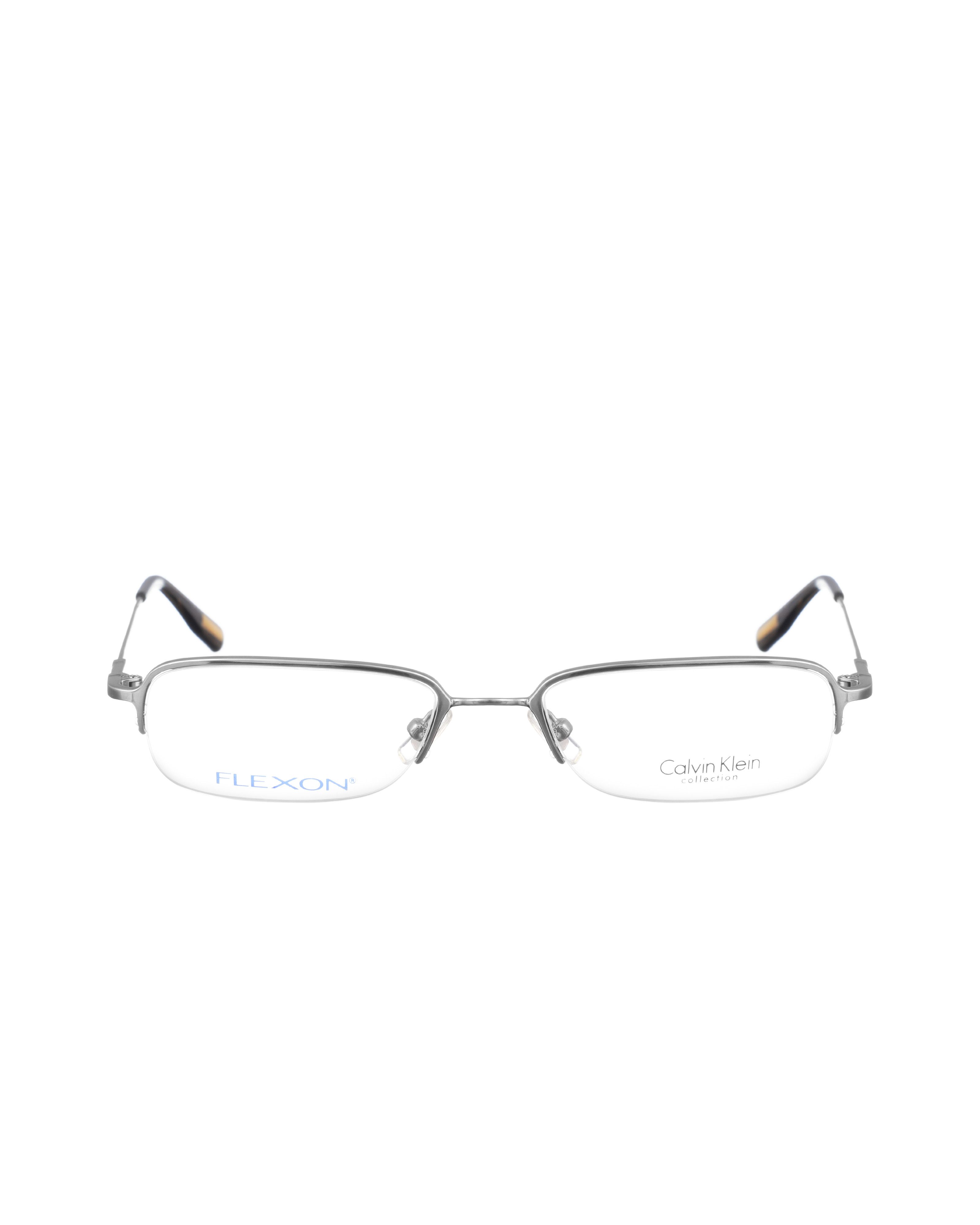 Calvin Klein Calvin Klein 00s Half Rim Dark Metallic Chrome Glasses Size ONE SIZE - 2 Thumbnail