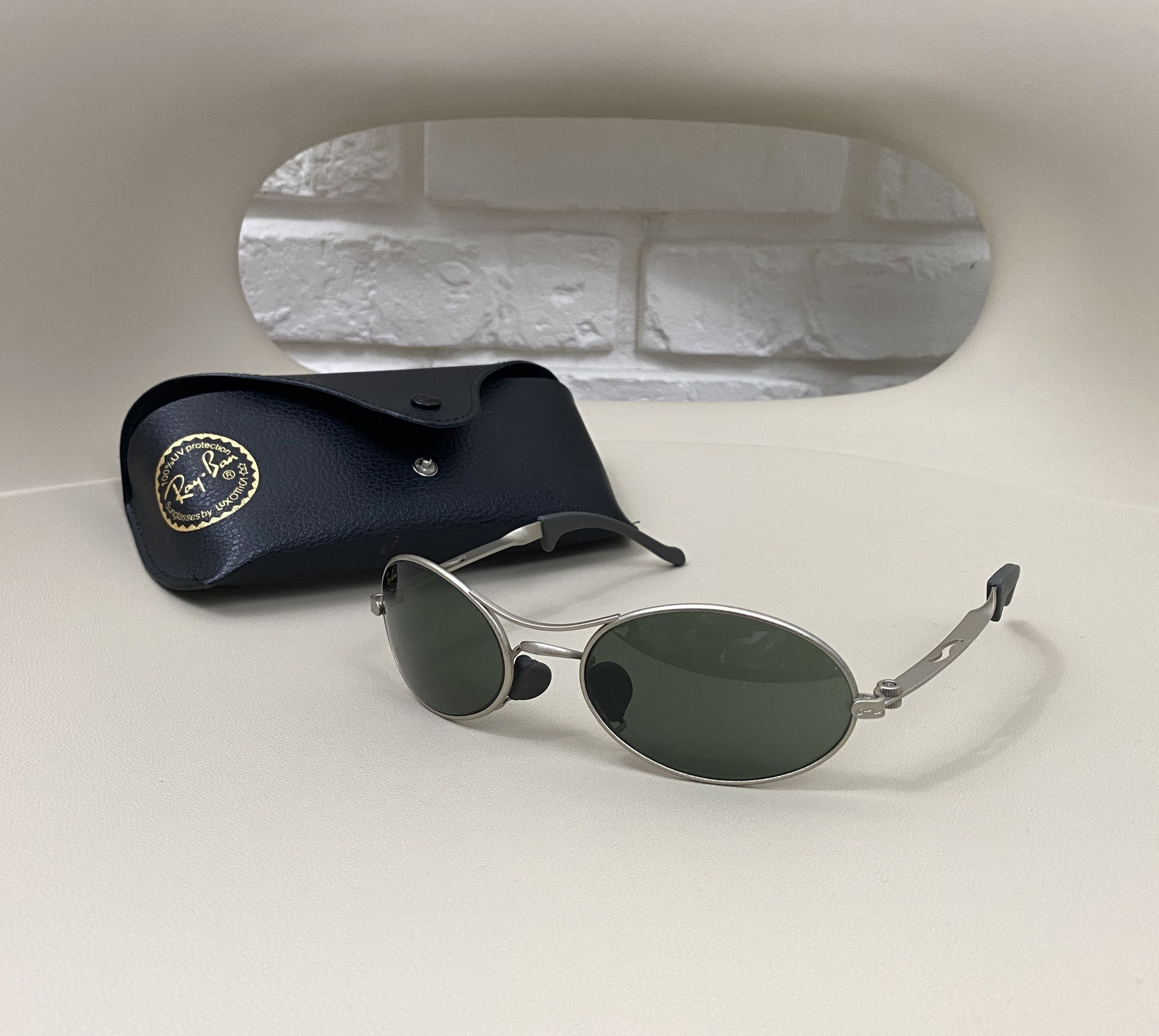 RayBan × Vintage 90s B&L Ray-Ban W2178 Orbs Ellipse Silver