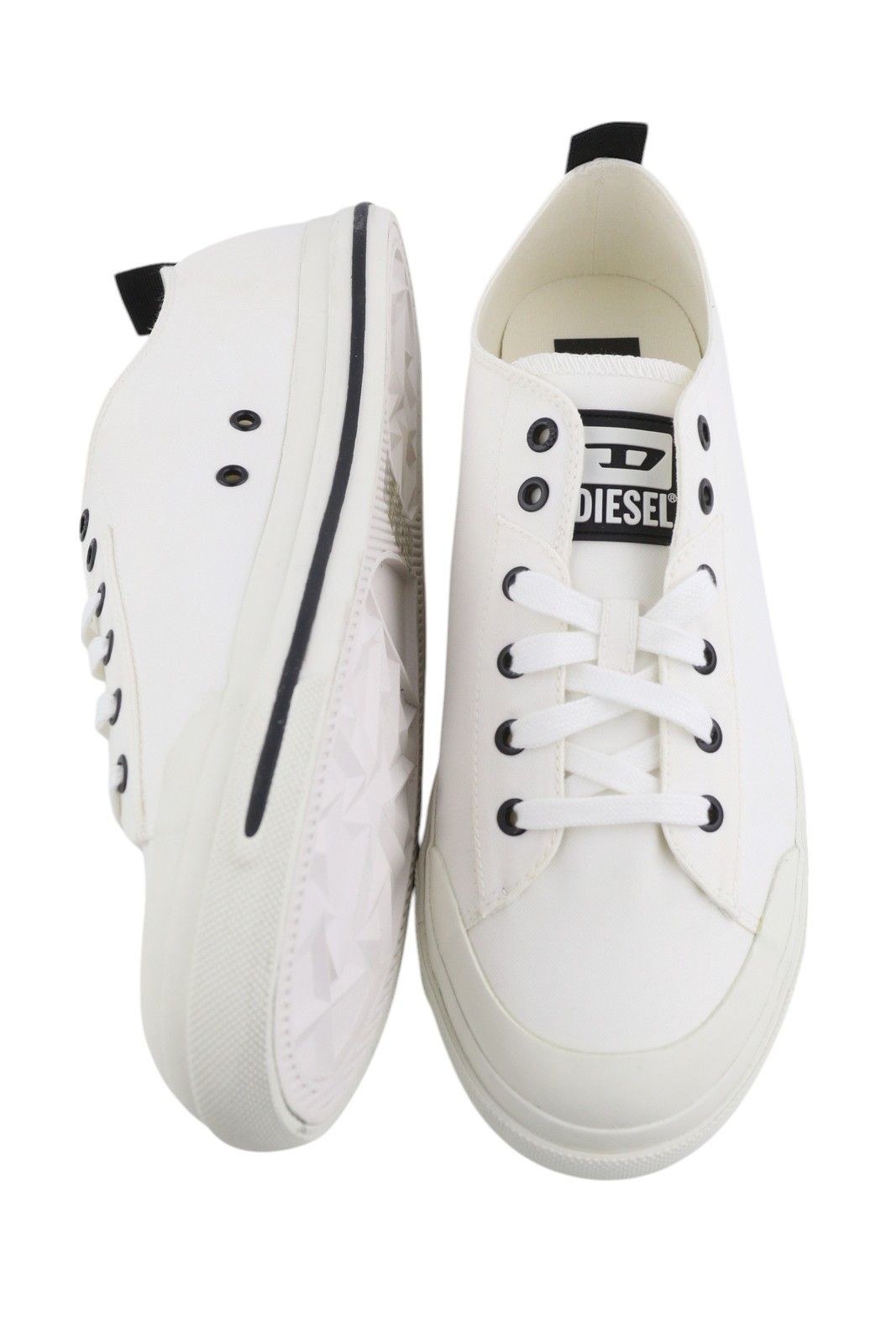 Diesel S-ASTICO LOW CUT EU46 White Lace Almond Toe Sneakers 40829 Size US 13 / EU 46 - 7 Thumbnail