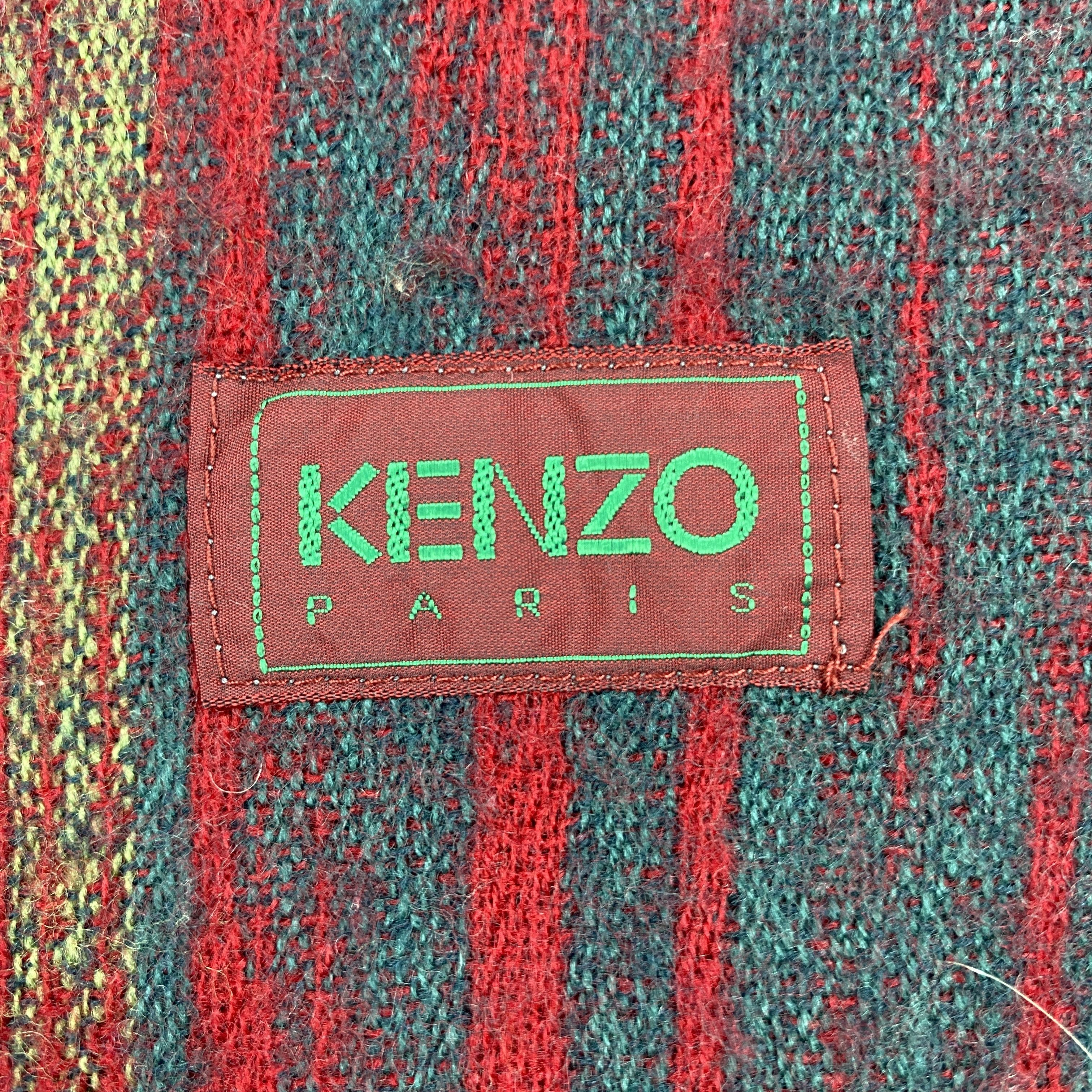 Kenzo × Vintage GF10681 Kenzo Scarf Neck Wear Muffler Nova Check Size ONE SIZE - 2 Thumbnail