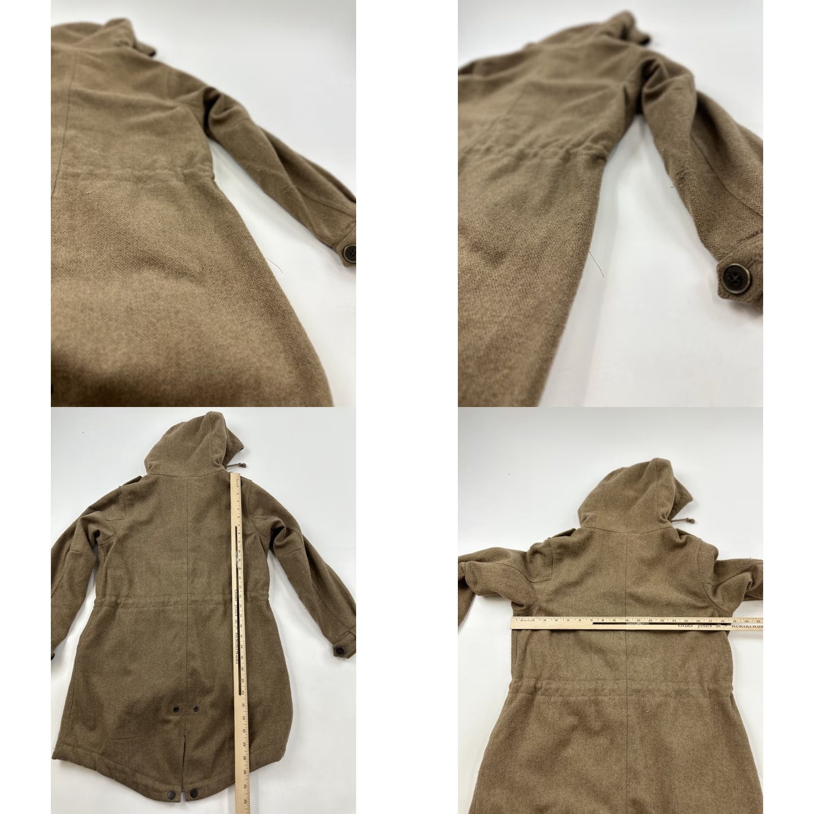 Eddie Bauer Eddie Bauer Jacket Womens XS Brown Wool Blend Parka Long Coat Lined Fur Polyester Button Zip Travel Casual Dirt? (note: remove question) Size XS / US 0-2 / IT 36-38 - 9 Thumbnail