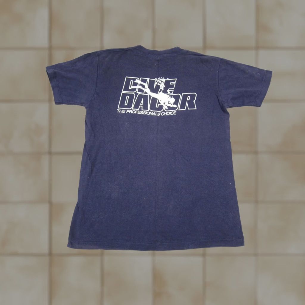 Anvil VINTAGE Anvil Shirt Mens M Blue 70s US Made Scuba Diving Logo Short Sleeve Crew Neck Cotton T-Shirt 80s Theme Mens Size US M / EU 48-50 / 2 - 1 Thumbnail