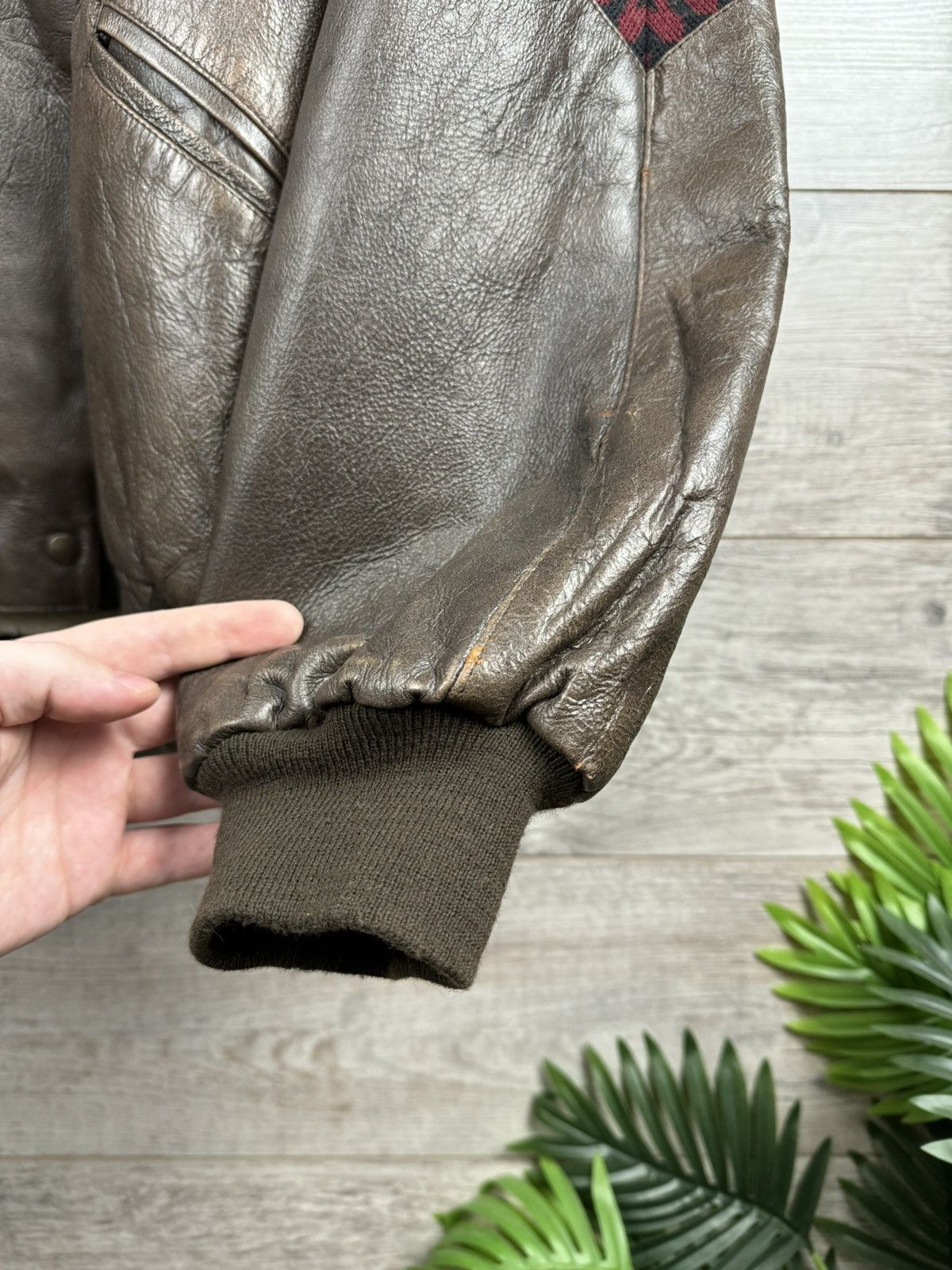 Unique warm rare vintage bomber jacket of the 80s from Skin