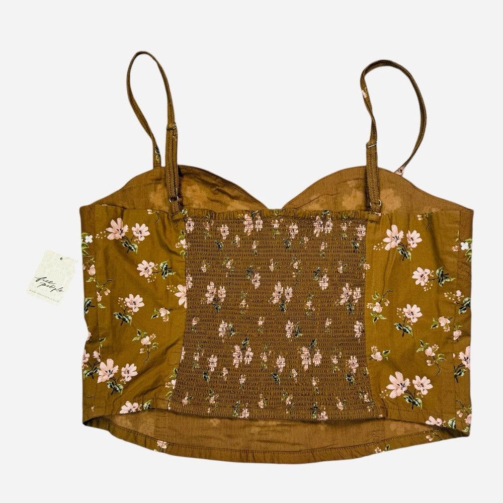Free People NWT New $98 Free People Wild Flowers Embroidered Bustier Br Size M / US 6-8 / IT 42-44 - 3 Thumbnail