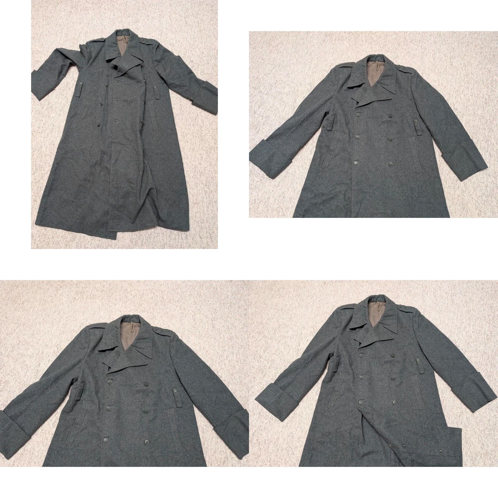 Doublet VINTAGE Swiss Military Overcoat Coat Wool Green 44 L Men Size 44 Chest Double Breasted Wool UK40s 44 in 18.5" Shoulders Mens Size US L / EU 52-54 / 3 - 8 Thumbnail