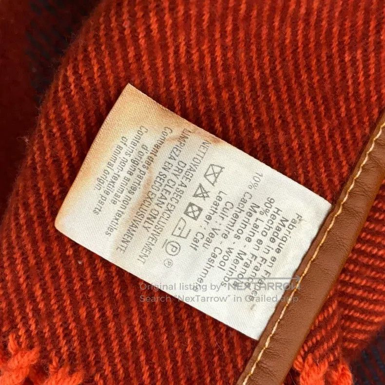 Hermes Hermes Red Classic Cashmere Shawl Size ONE SIZE - 5 Thumbnail