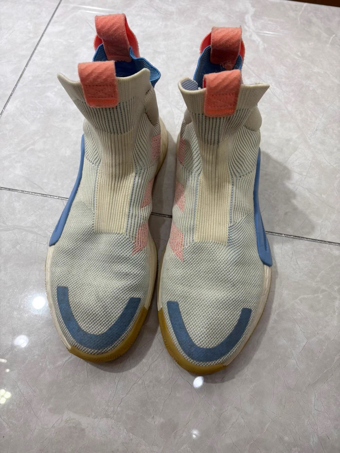 Adidas Adidas N3xt White Blue Mint Basketball Shoes K29 Size US 11.5 / EU 44-45 - 1 Thumbnail