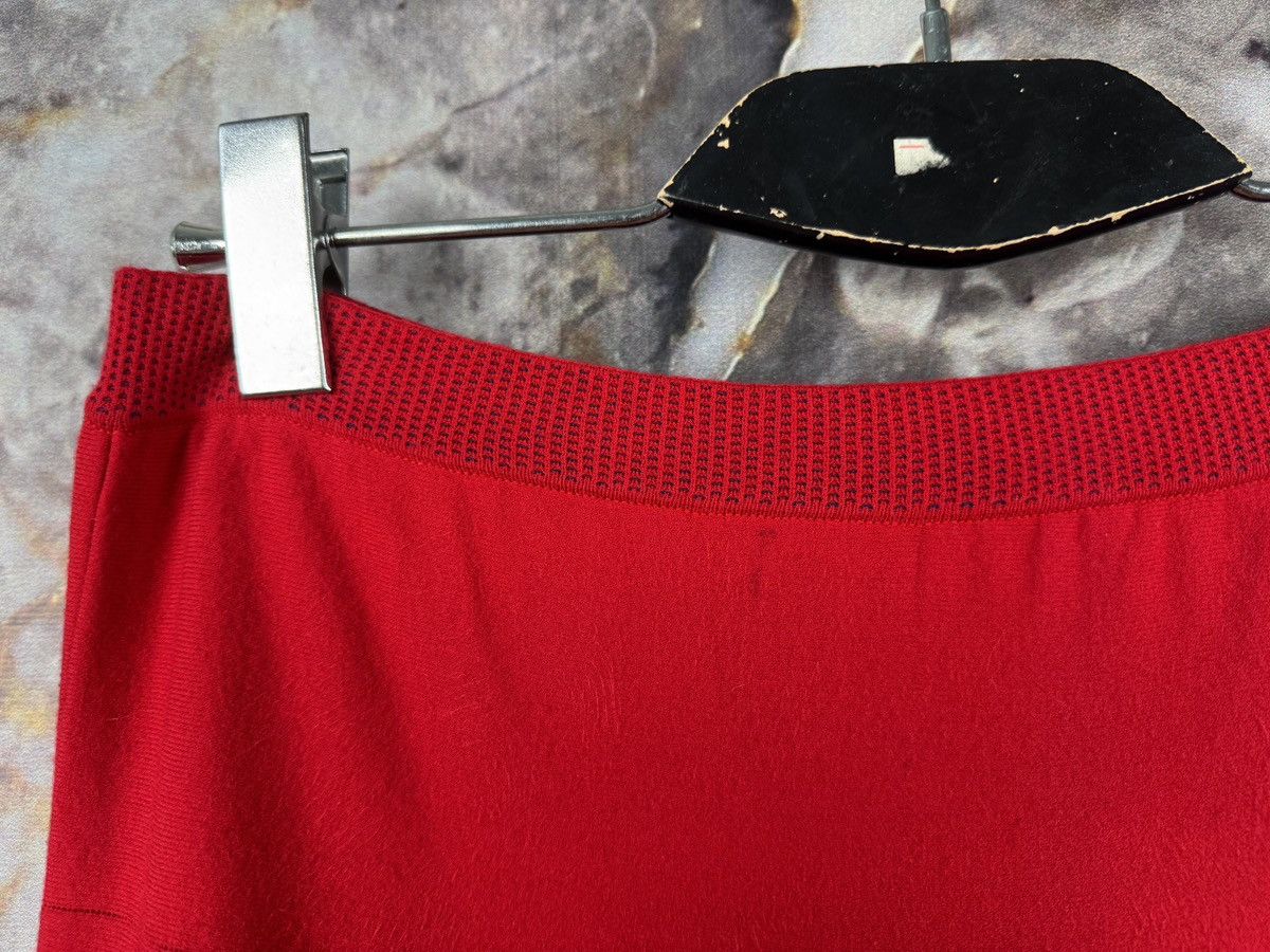 Desigual Ivko Woman Red Jacquard Knit Floral A-Line Skirt Size 40 Size 28" / US 6 / IT 42 - 4 Thumbnail