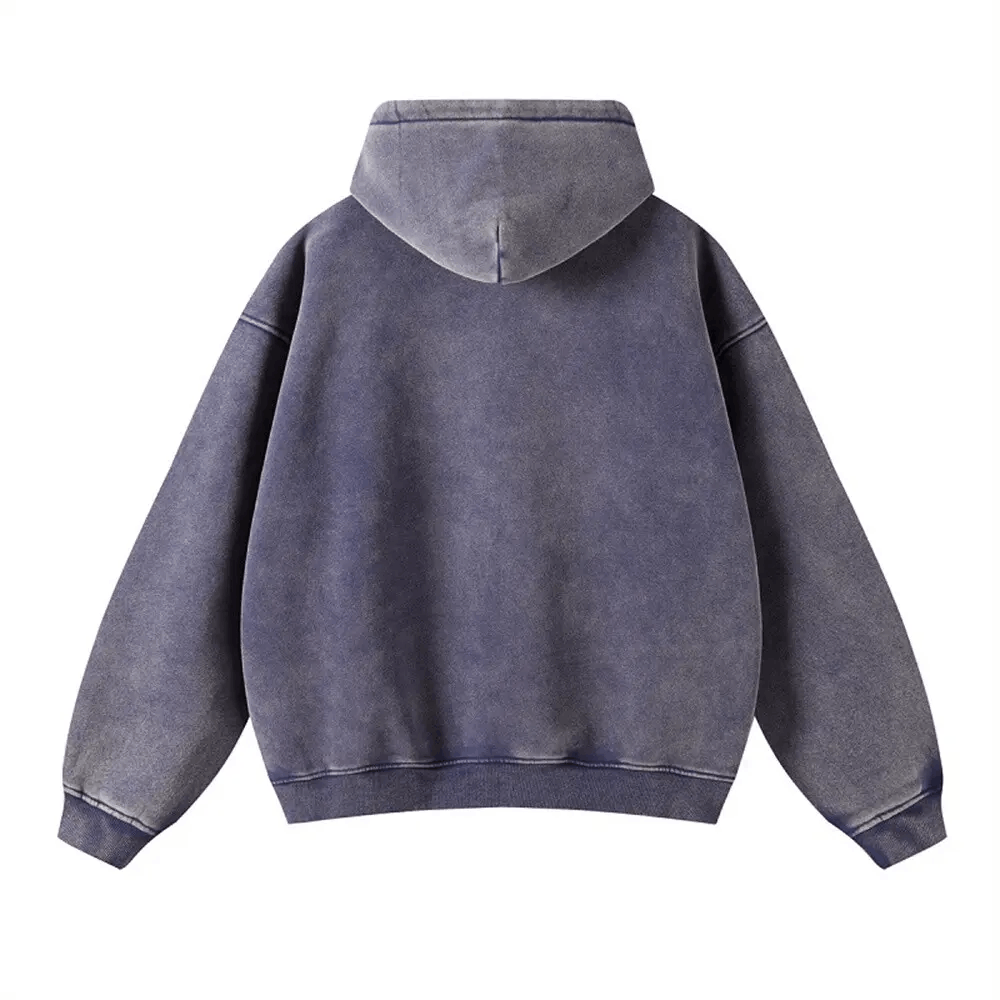 Japanese Brand × Vintage Blue Batik Fleece Zippered Hoodie Size US L / EU 52-54 / 3 - 2 Thumbnail