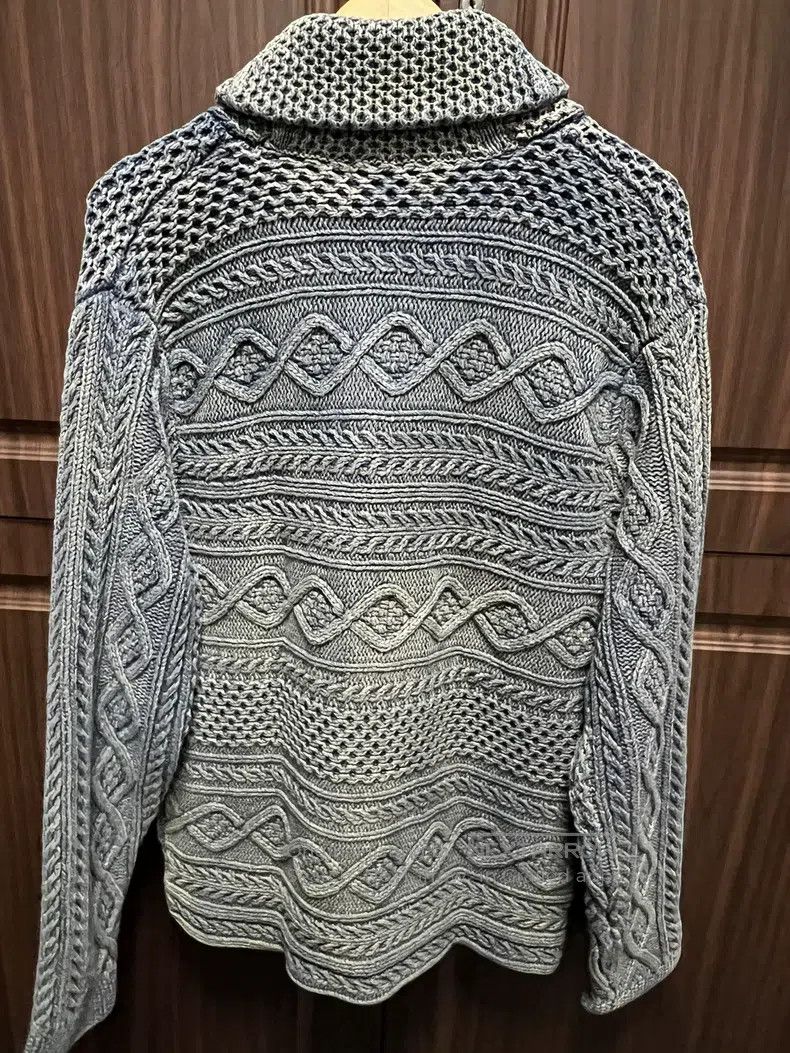 RRL Ralph Lauren RRL Ralph Lauren Corroded water washed blue dyed knitted j Size US L / EU 52-54 / 3 - 8 Thumbnail