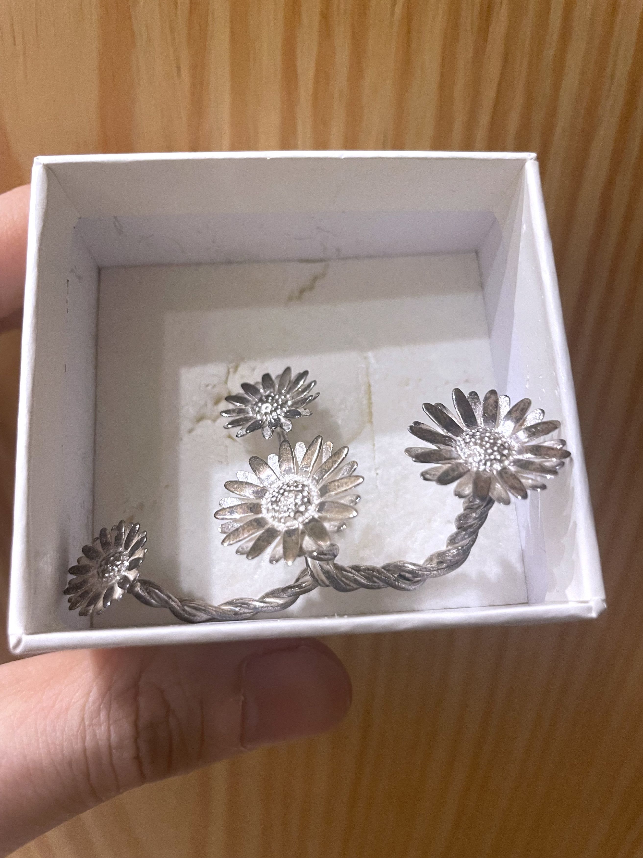 Maison Margiela GRAIL SS15 STERLING SILVER 925 DAISY MULTI FINGER RING Size ONE SIZE - 8 Thumbnail