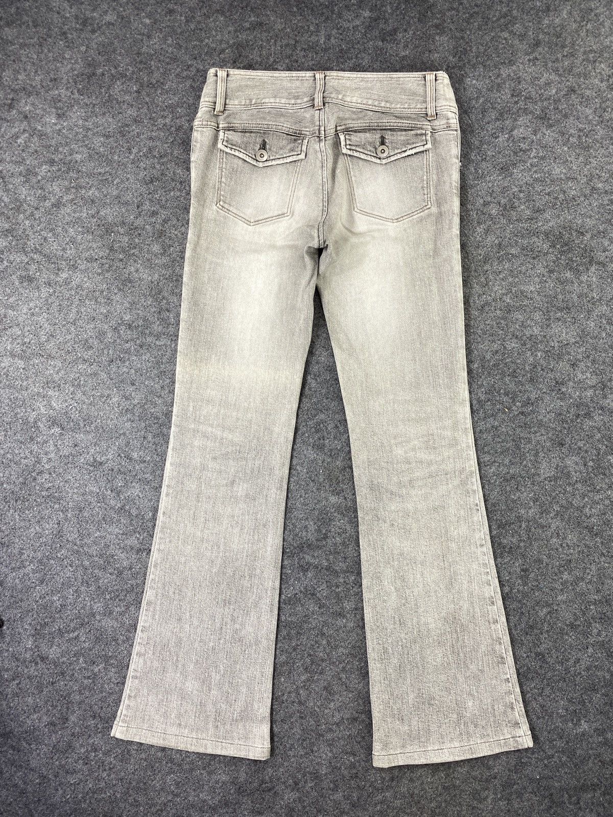 Japanese Brand × Jean Japanese Brand Indivi Bootcut Faded Grey Jeans - J1047 Size 28" / US 6 / IT 42 - 4 Thumbnail