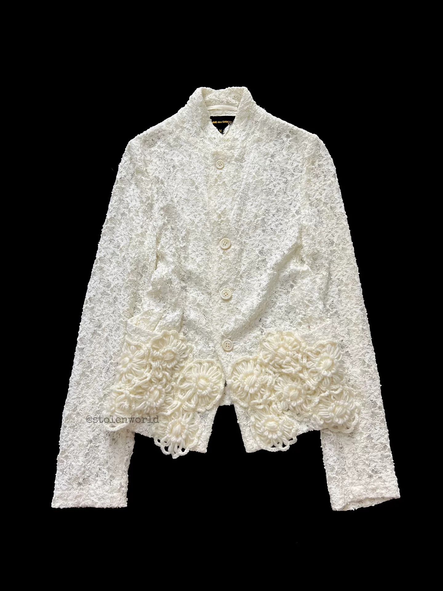 Comme des Garcons comme des garcons lace hook cardigan Size M / US 6-8 / IT 42-44 - 1 Thumbnail