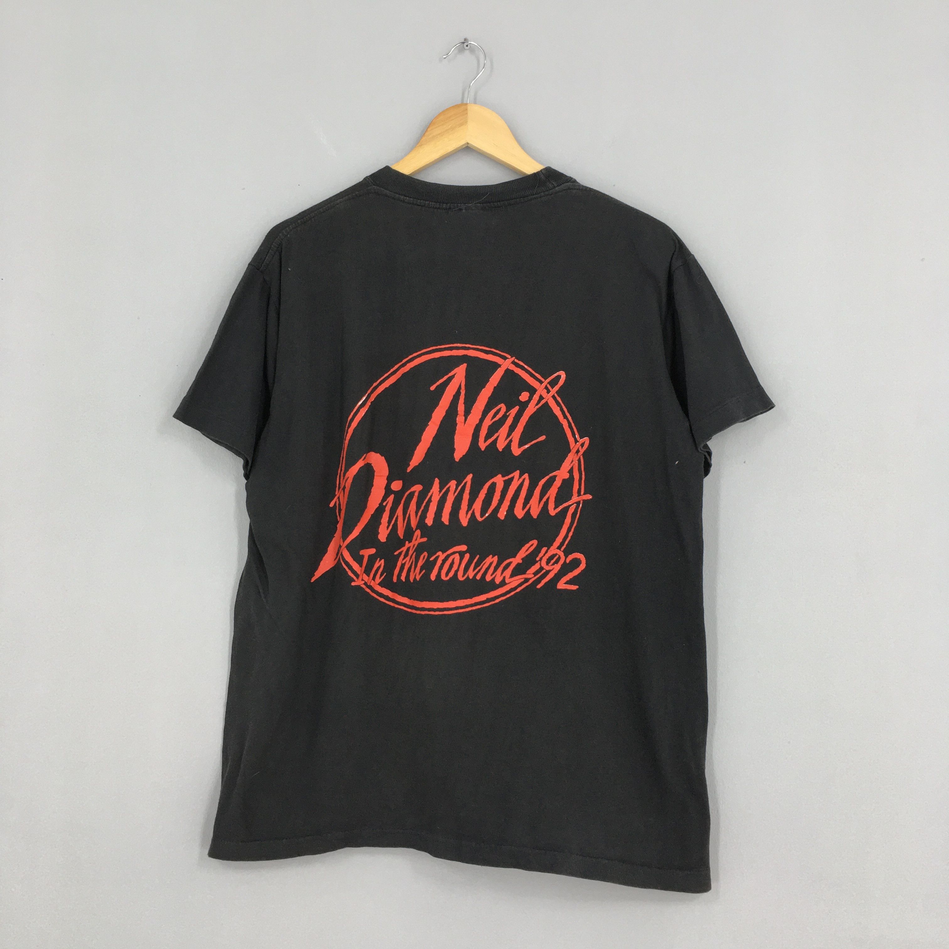 Vintage Neil Diamond Classics Rock Black Tshirt Large