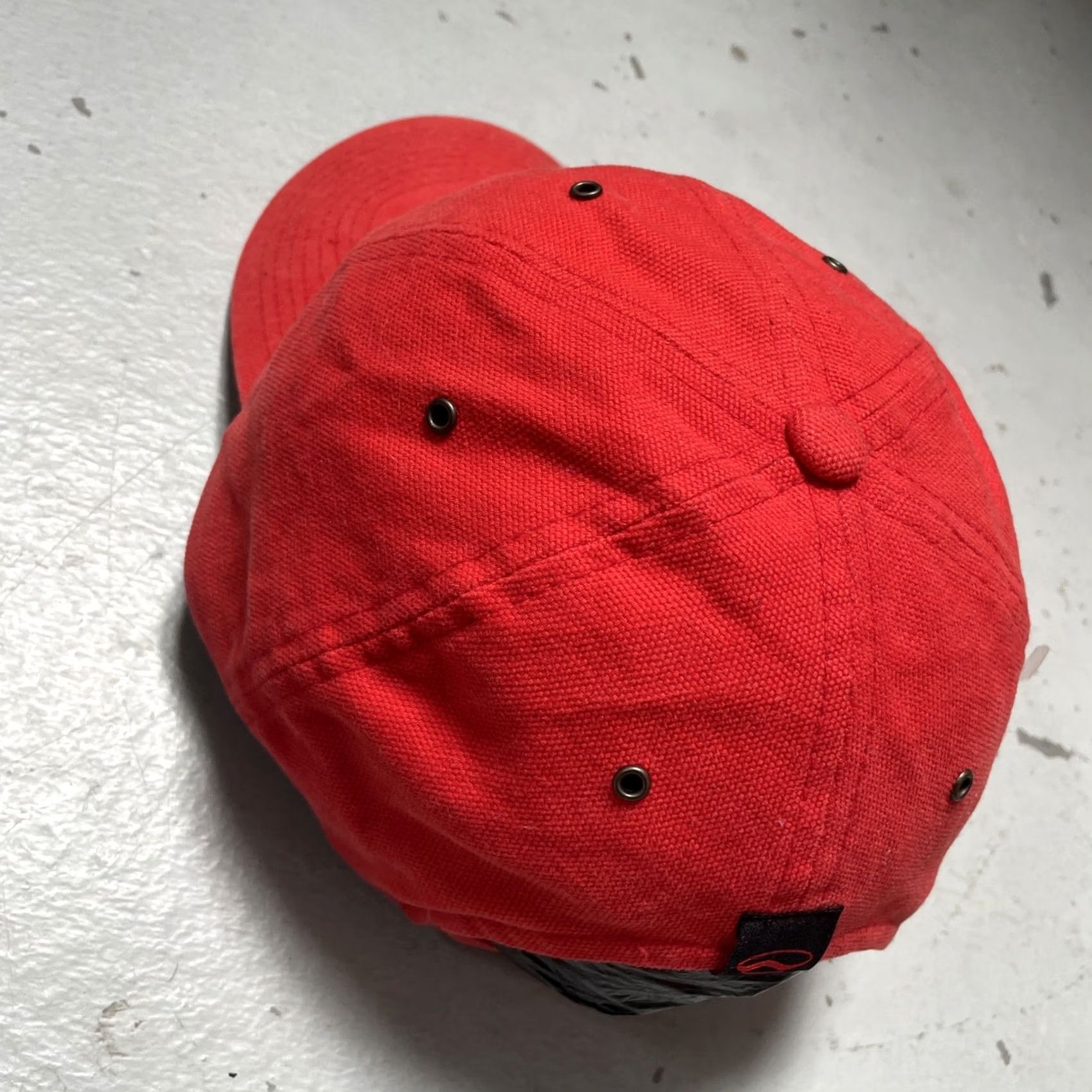 Vans VINTAGE Vans Skateboarding Canvas Baseball Dad Cap OS Adjustable Red 90s Y2K Unisex Adults One Size Cap Mens Womens Boys Girls Size ONE SIZE - 3 Thumbnail
