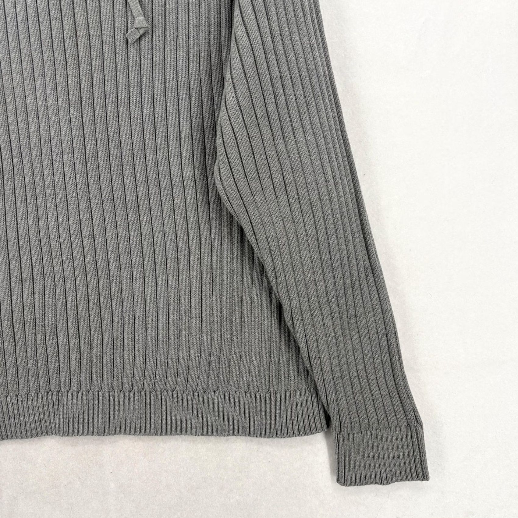 Vintage Sun + Stone Sweater Mens 2XL Gray 100% Cotton Ribbed Knit Hooded Pullover NWT Size US XXL / EU 58 / 5 - 3 Thumbnail