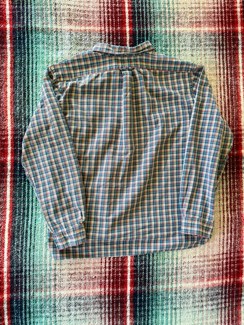 Ralph Lauren -90s Ralph Lauren Teal/Yellow/Red Plaid Flannel XXL Size US XXL / EU 58 / 5 - 3 Thumbnail