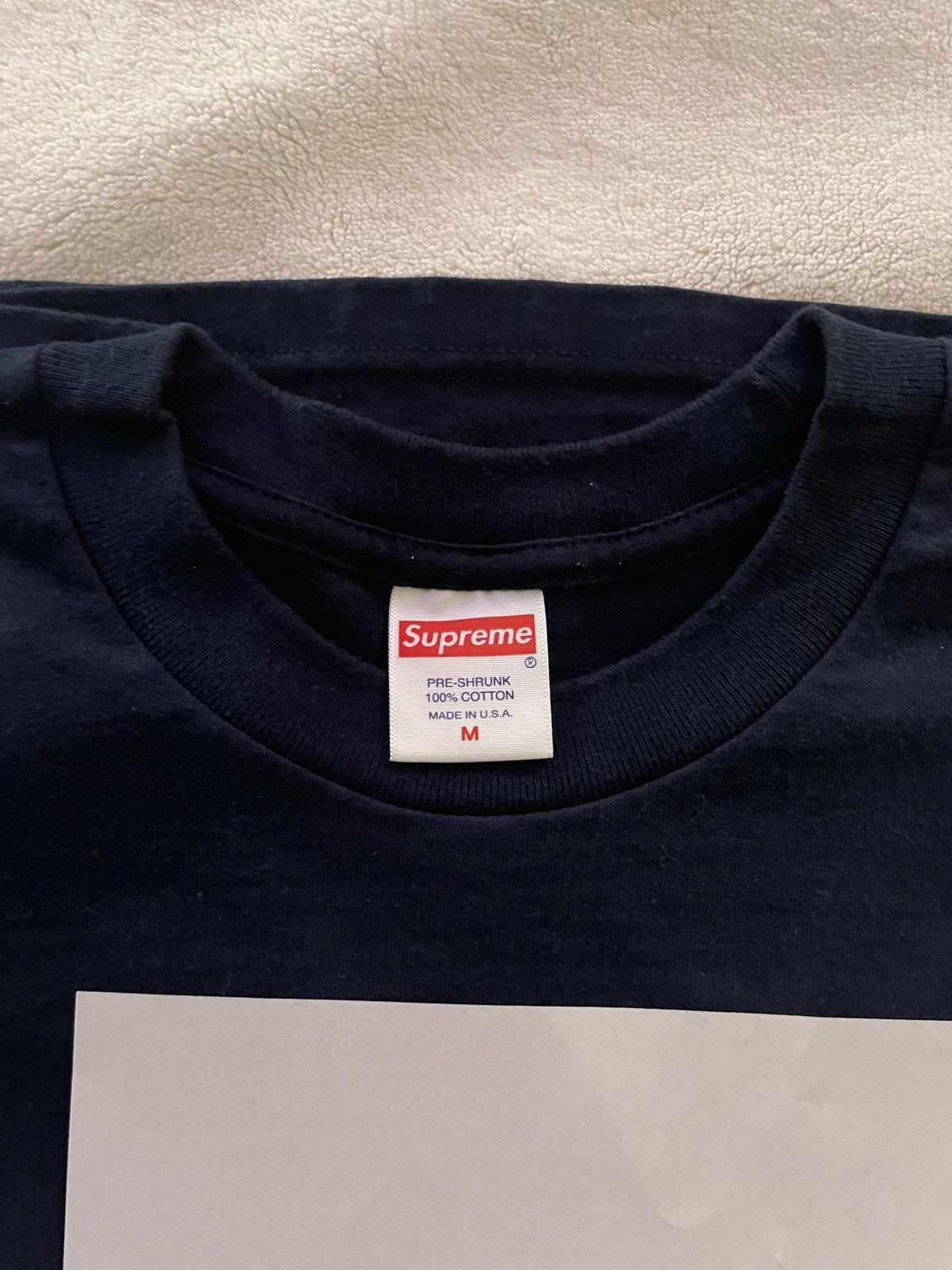Supreme Supreme Navy Box Logo L/S Longsleeve Tee Size US M / EU 48-50 / 2 - 3 Thumbnail
