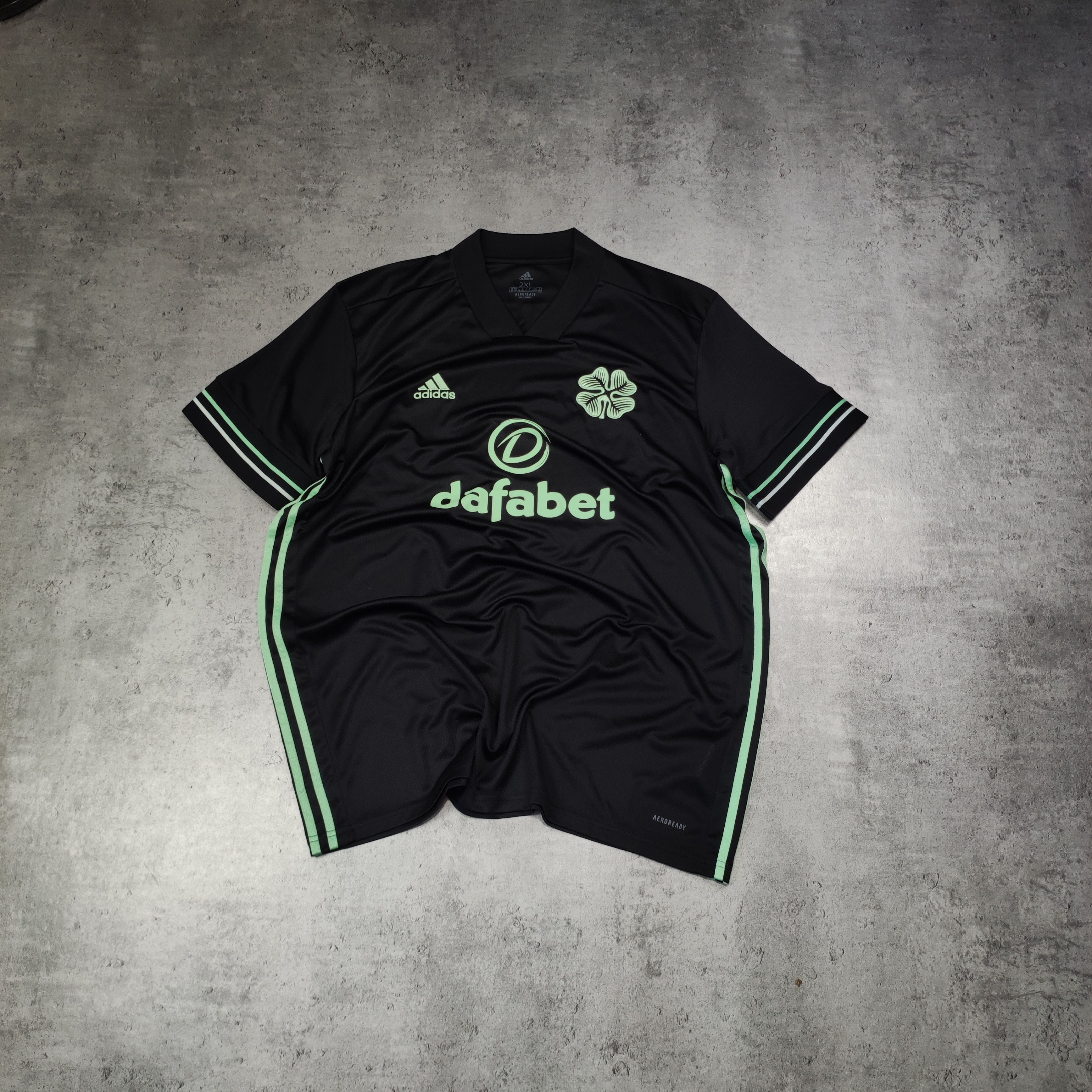 Adidas RARE Adidas x Celtic Glasgow Third Football Black Jersey Size US XXL / EU 58 / 5 - 1 Thumbnail