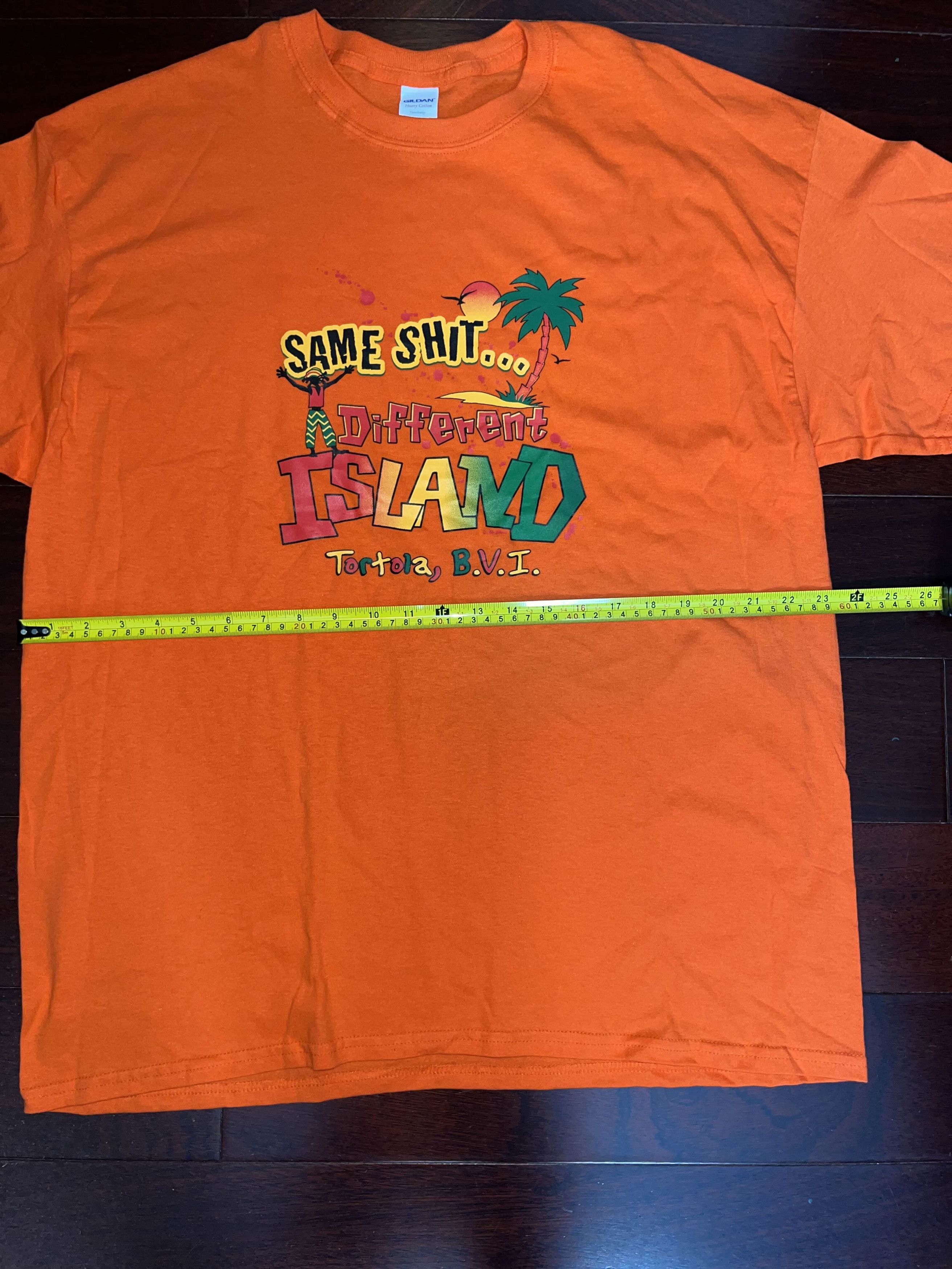 Band Tees × Vacation × Vintage Y2K "Same Sh*t Different Island" Tortola Shirt Size US XL / EU 56 / 4 - 4 Thumbnail