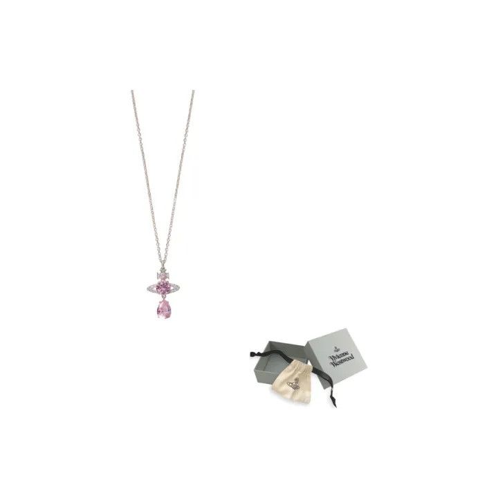 Vivienne Westwood Vivienne Westwood Pink Crystal Pendant Necklace 0079 Size ONE SIZE - 1 Preview