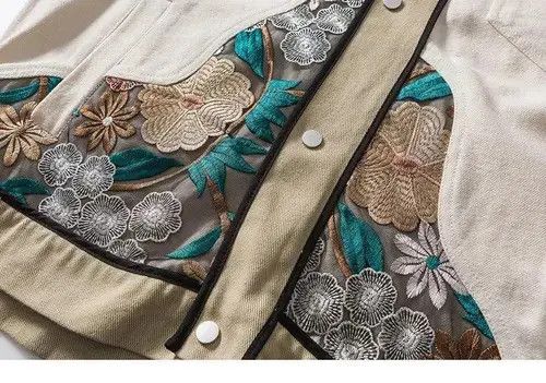 VIBE Embroidery Patchwork Varsity Jacket Size US M / EU 48-50 / 2 - 8 Thumbnail