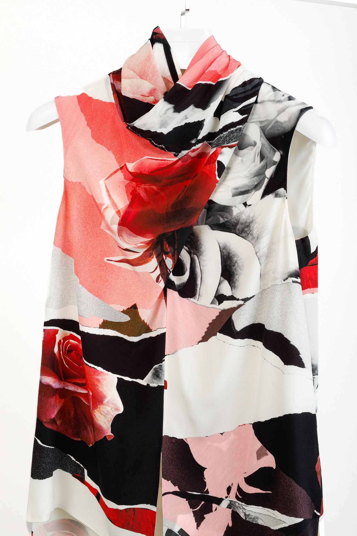 Alexander McQueen Alexander McQueen PF/19 Torn Floral Silk Tank Size S / US 4 / IT 40 - 3 Thumbnail