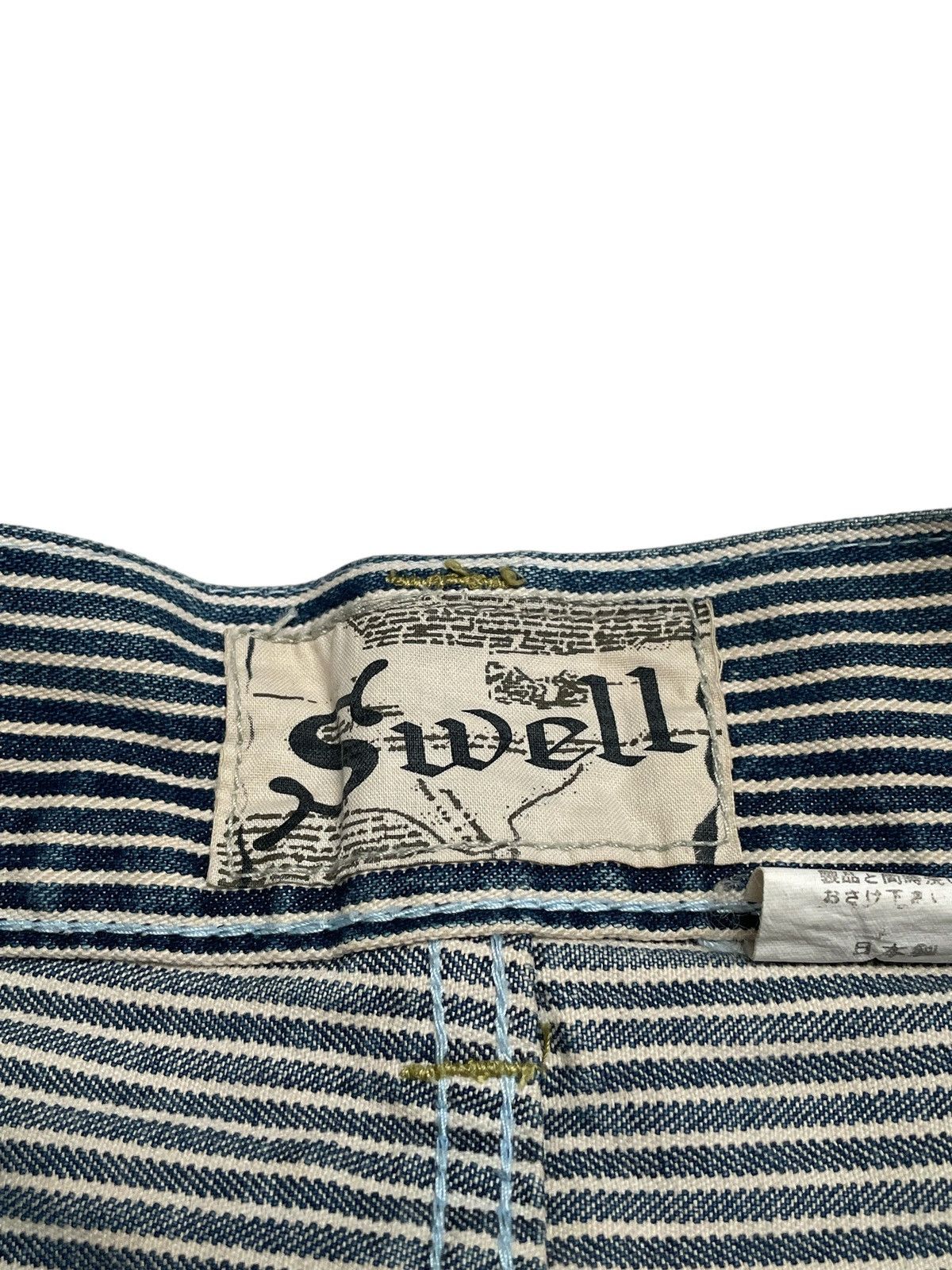If Six Was Nine × Japanese Brand Rare Design Vintage Brand Swell Flared Hickory Pants 2000s Size US 30 / EU 46 - 7 Thumbnail