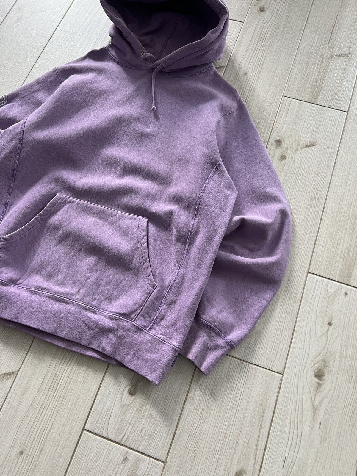 Supreme Supreme Sleeve Embroidery Hooded Sweatshirt Violet Medium Size US M / EU 48-50 / 2 - 3 Thumbnail