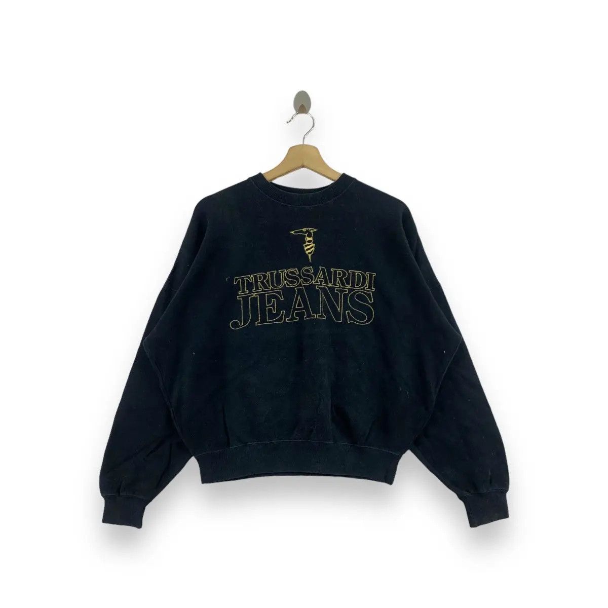 Trussardi Vintage TRUSSARDI JEANS Embroidered Crewneck Sweatshirt Size XXL / US 16-18 / IT 52-54 - 1 Thumbnail