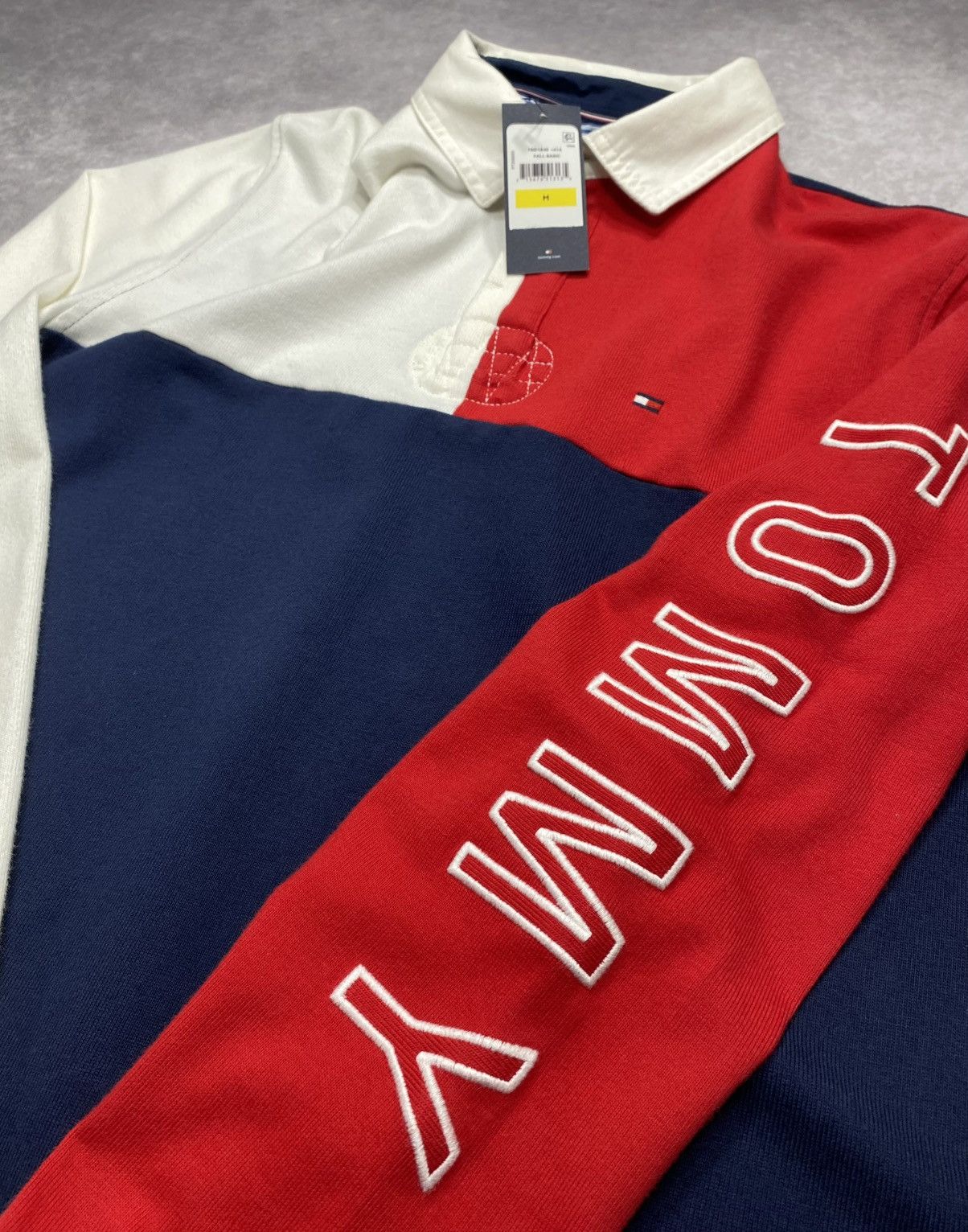 Tommy Hilfiger Tommy Hilfiger Color-Blocked Rugby Long Sleeve Polo Size US M / EU 48-50 / 2 - 2 Thumbnail