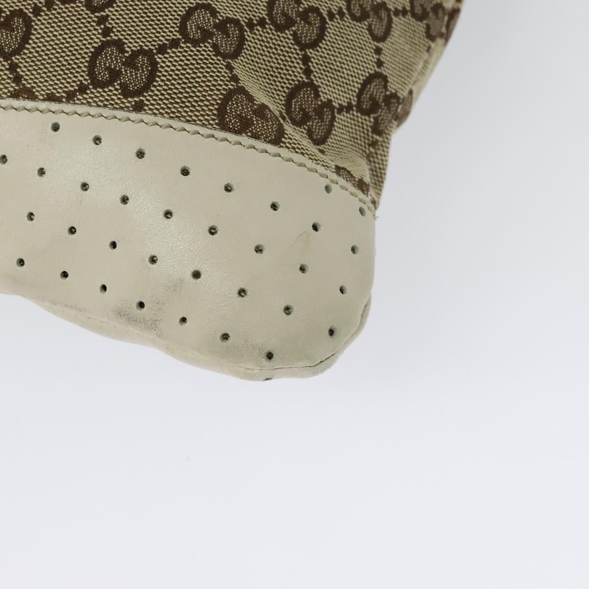 Gucci GUCCI GG Canvas Shoulder Bag Beige Silver Size ONE SIZE - 13 Thumbnail