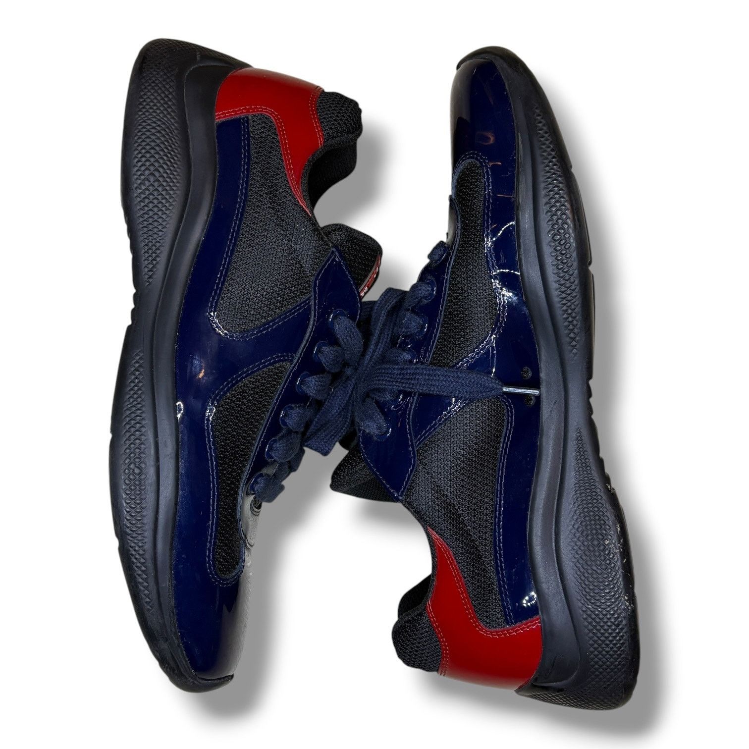Prada PRADA Cloudbust BLACK/BLUE Sneakers Mens Size 8.5 UK 