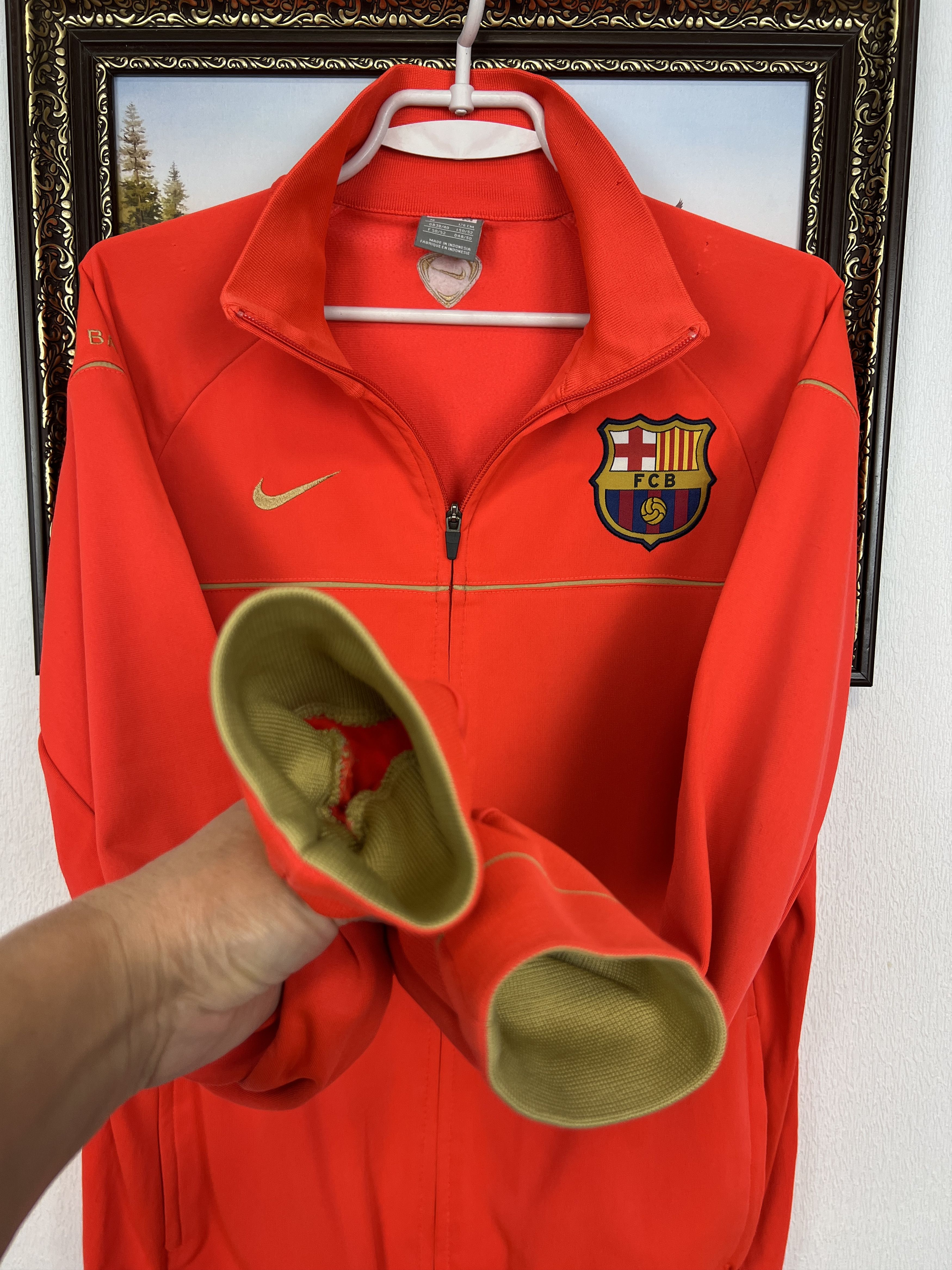 Nike Vintage Nike FC Barcelona Football Jacket Soccer Track Top Size US M / EU 48-50 / 2 - 7 Thumbnail
