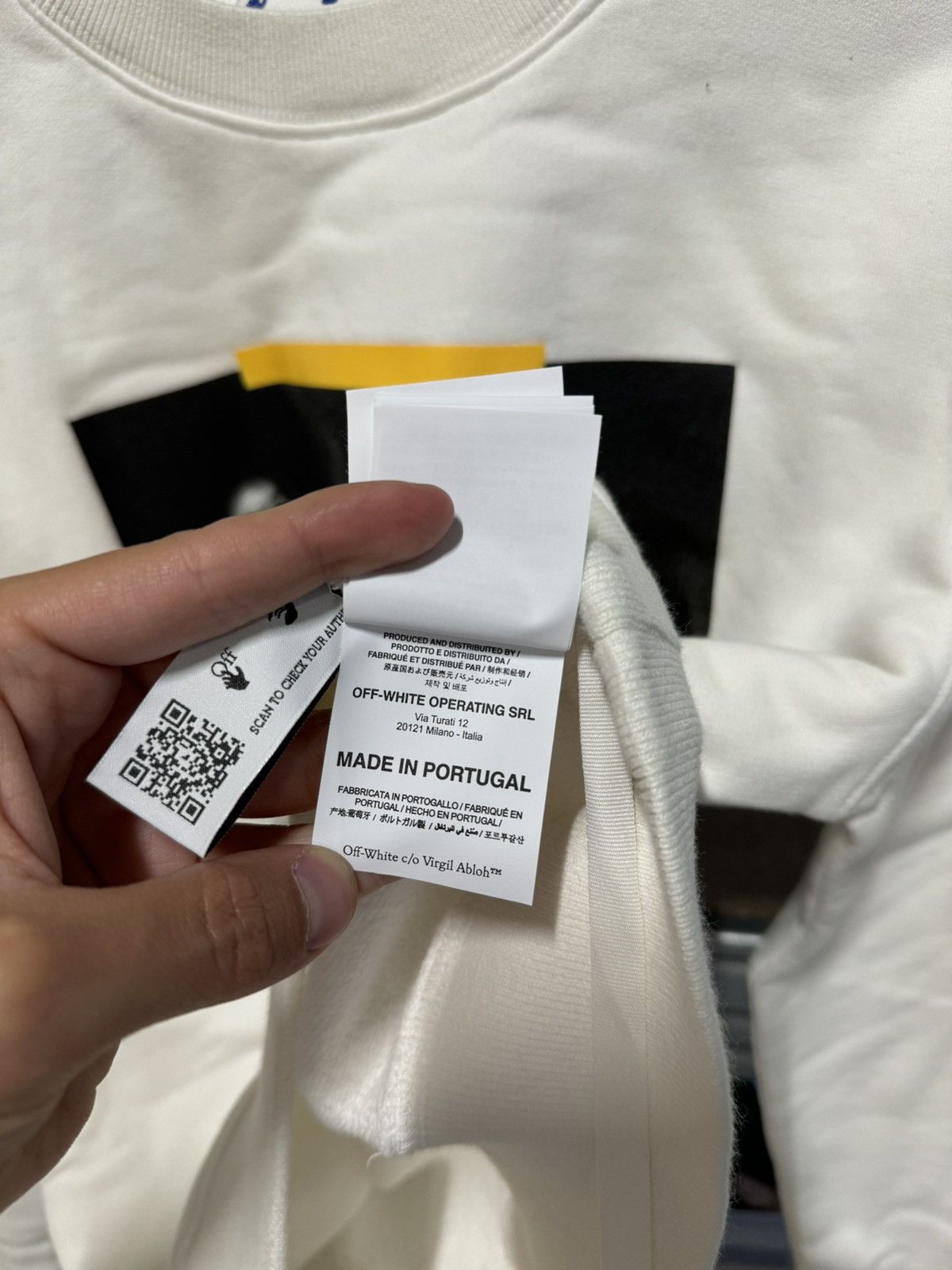 Off-White Off-White Caravaggio Paint Sweatshirt NEW 750$ Size US S / EU 44-46 / 1 - 8 Thumbnail