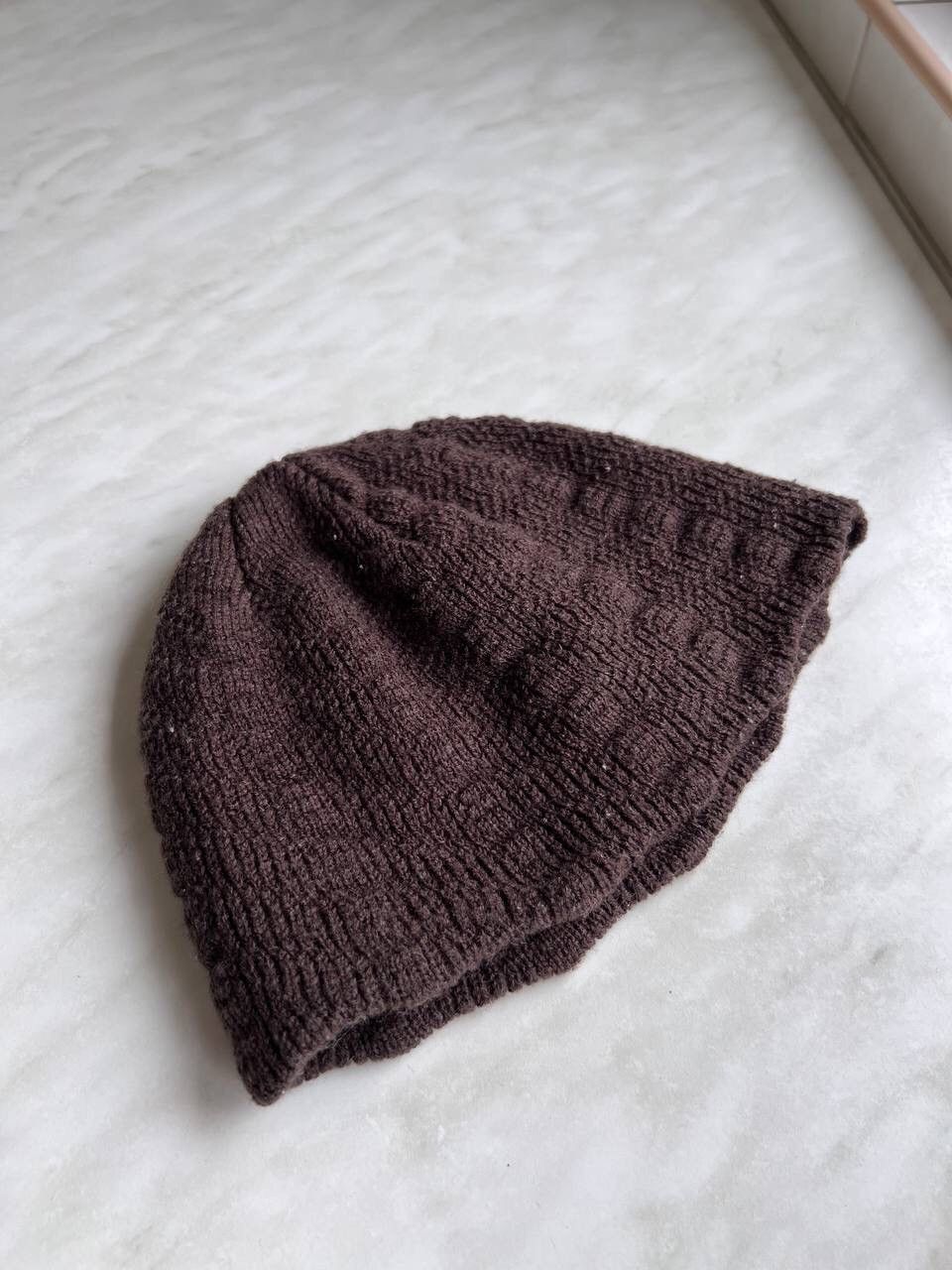 Nike Nike Vintage Knit Brown Geometrical Running Beanie Hat Size ONE SIZE - 3 Thumbnail
