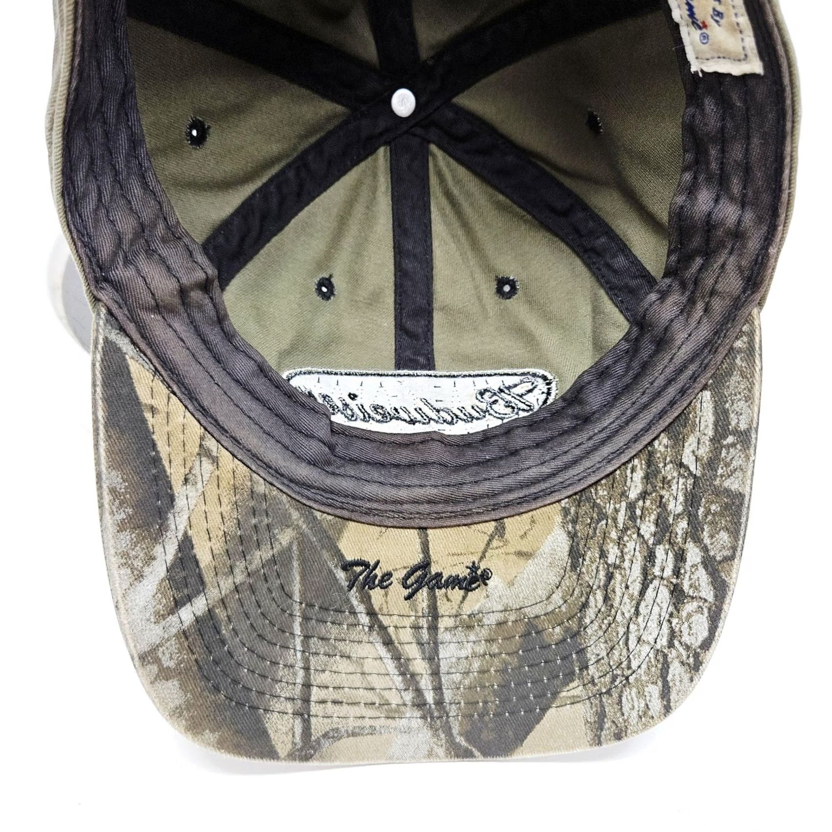 Budweiser The Game Hat Cap Baseball One Size Green Mens Camouflage Beer Adjustable Cap Size ONE SIZE - 6 Thumbnail