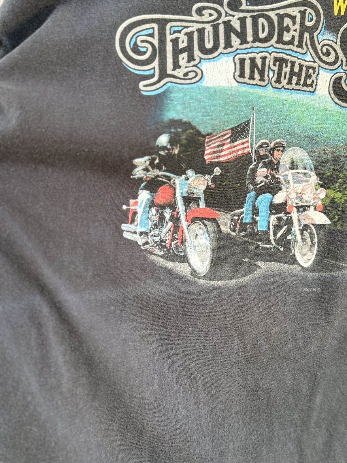 Harley Davidson Thrashed Vintage Harley Davidson Thunder In The Smokies Tee Size US XL / EU 56 / 4 - 6 Thumbnail