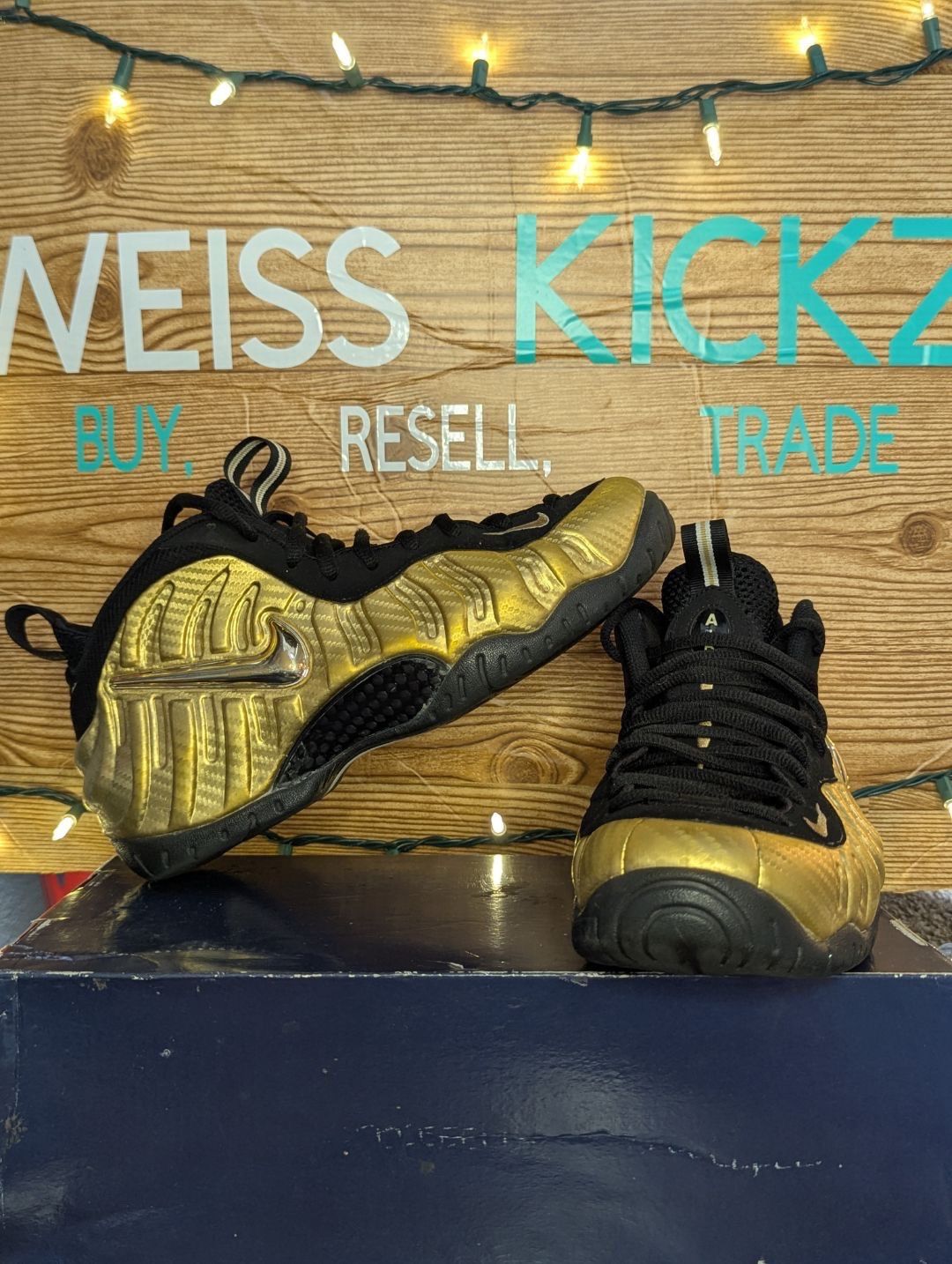 Nike foamposite pro metallic gold